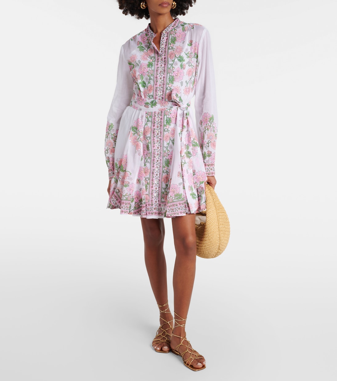 Floral cotton minidress | Juliet Dunn