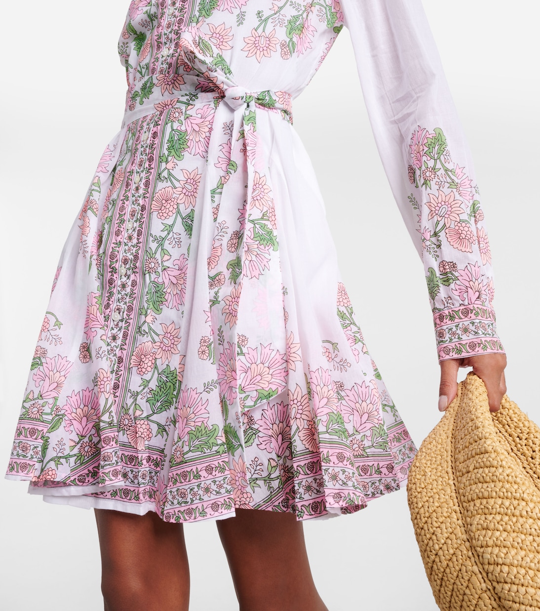 Floral cotton minidress | Juliet Dunn
