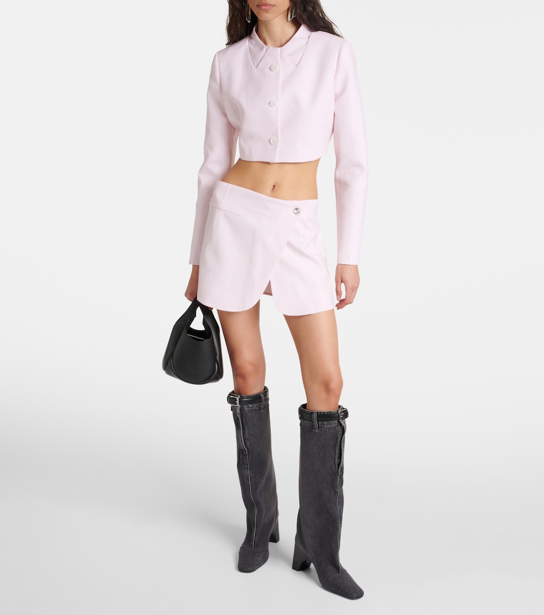Secchiello Swipe Mini in pelle | Coperni