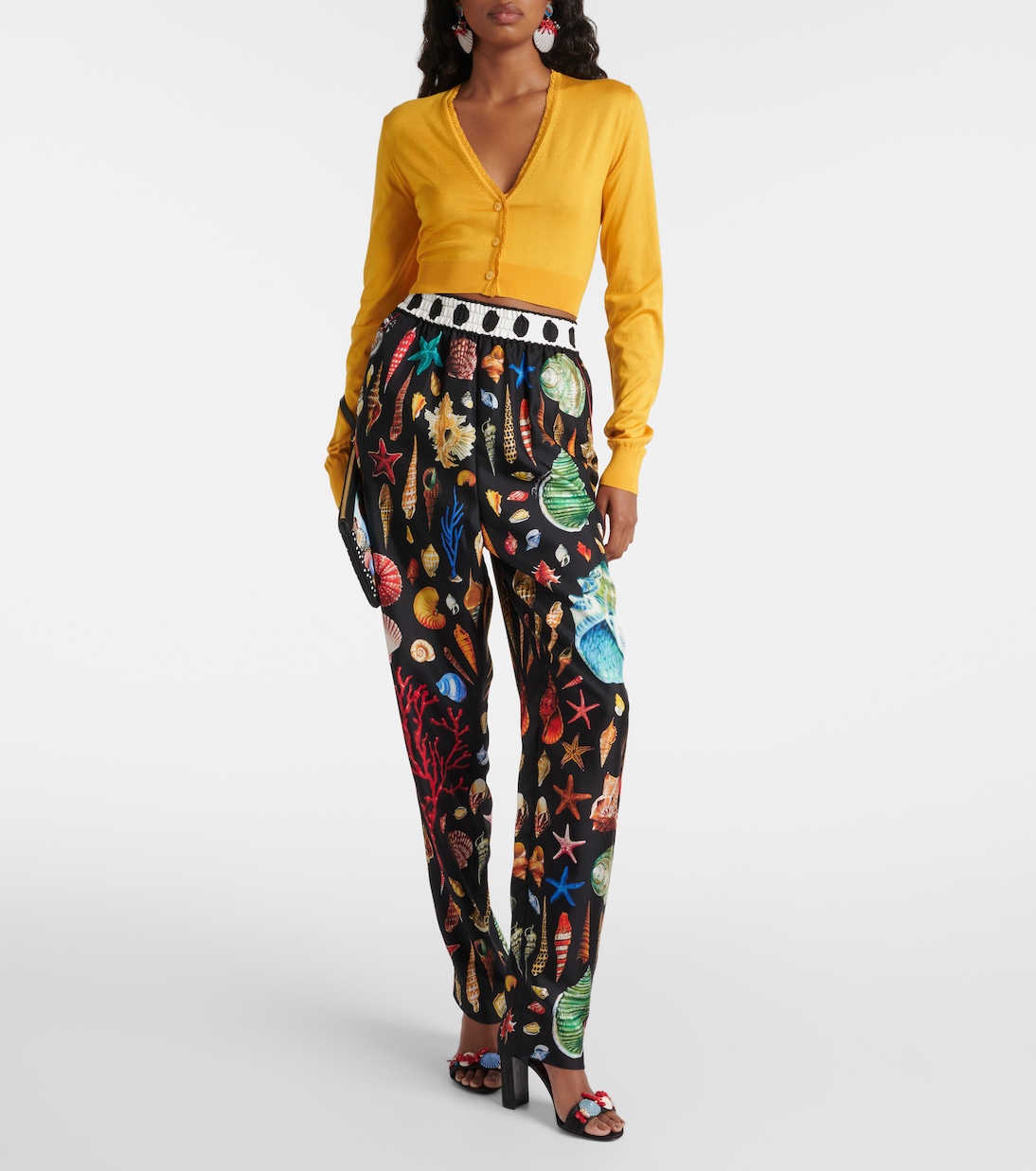 Cárdigan cropped de seda | Dolce&Gabbana
