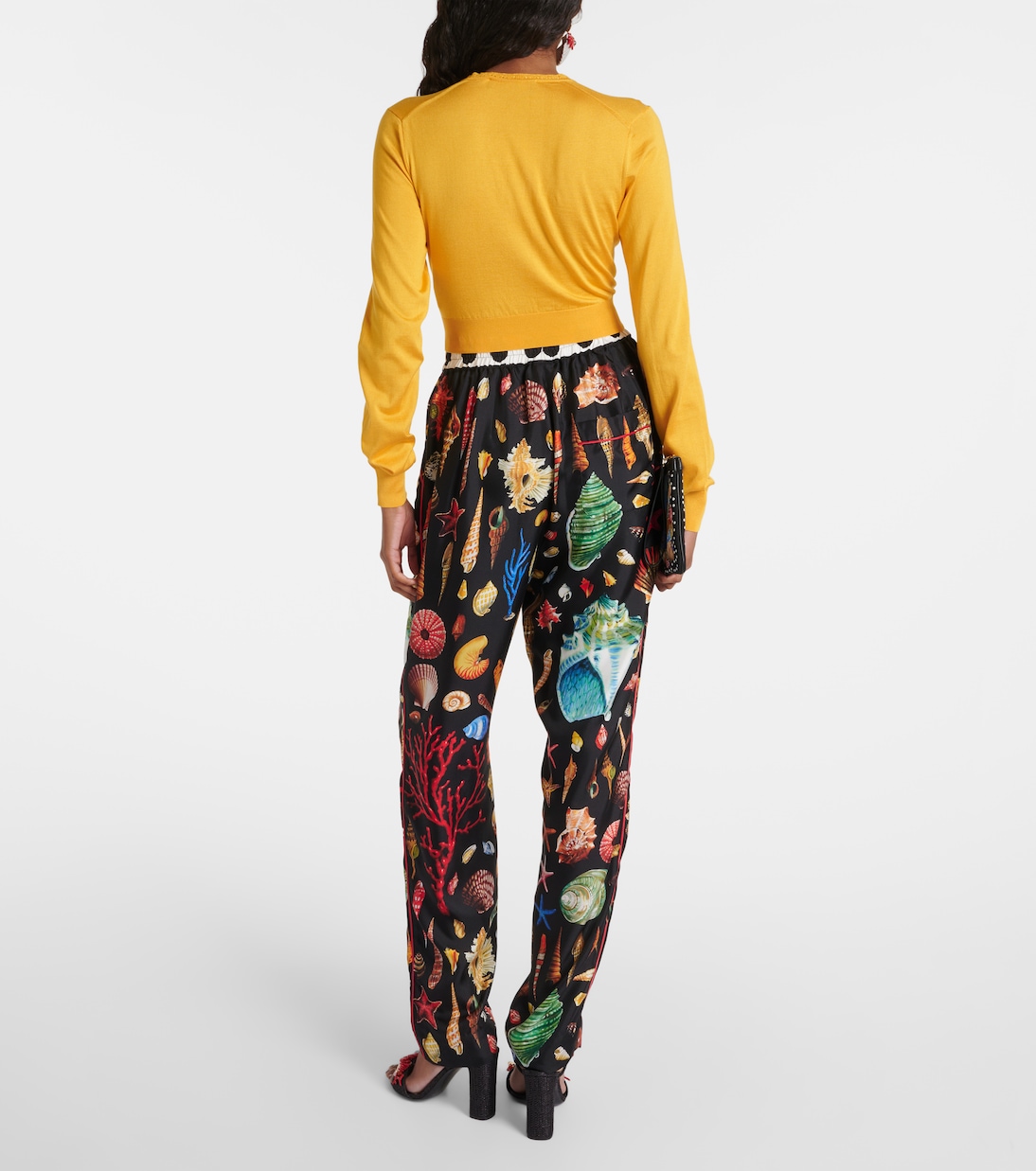 Cárdigan cropped de seda | Dolce&Gabbana
