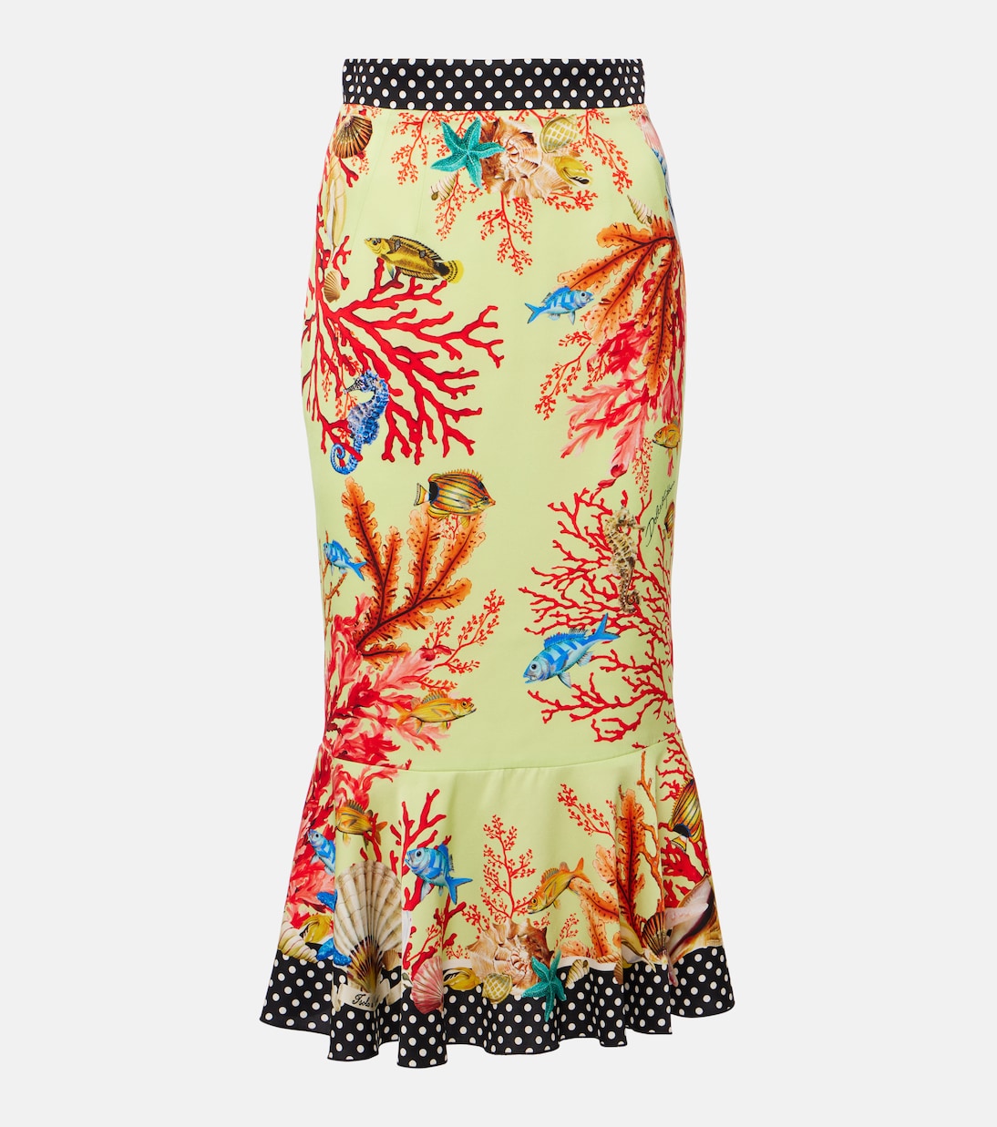 Capri printed silk-blend midi skirt | Dolce&Gabbana