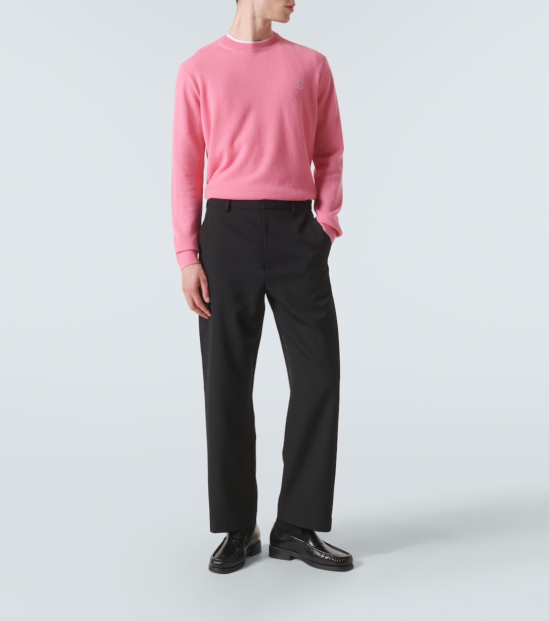 ACNE STUDIOS 17SS Fint Face Sweat-Pink/M - メルカリ