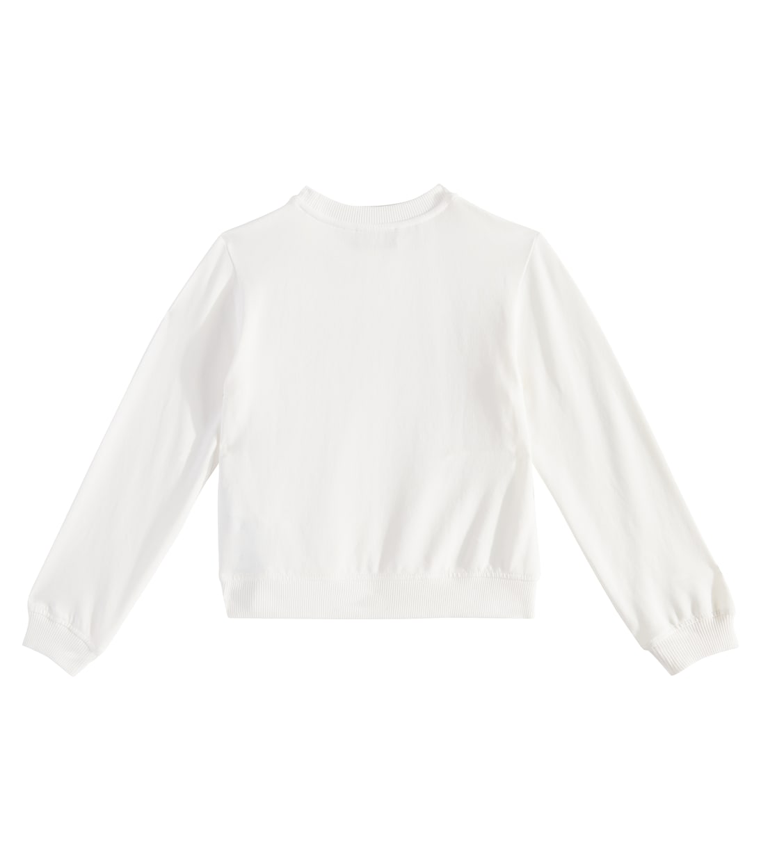 Felpa in misto cotone con stampa | Moschino Kids
