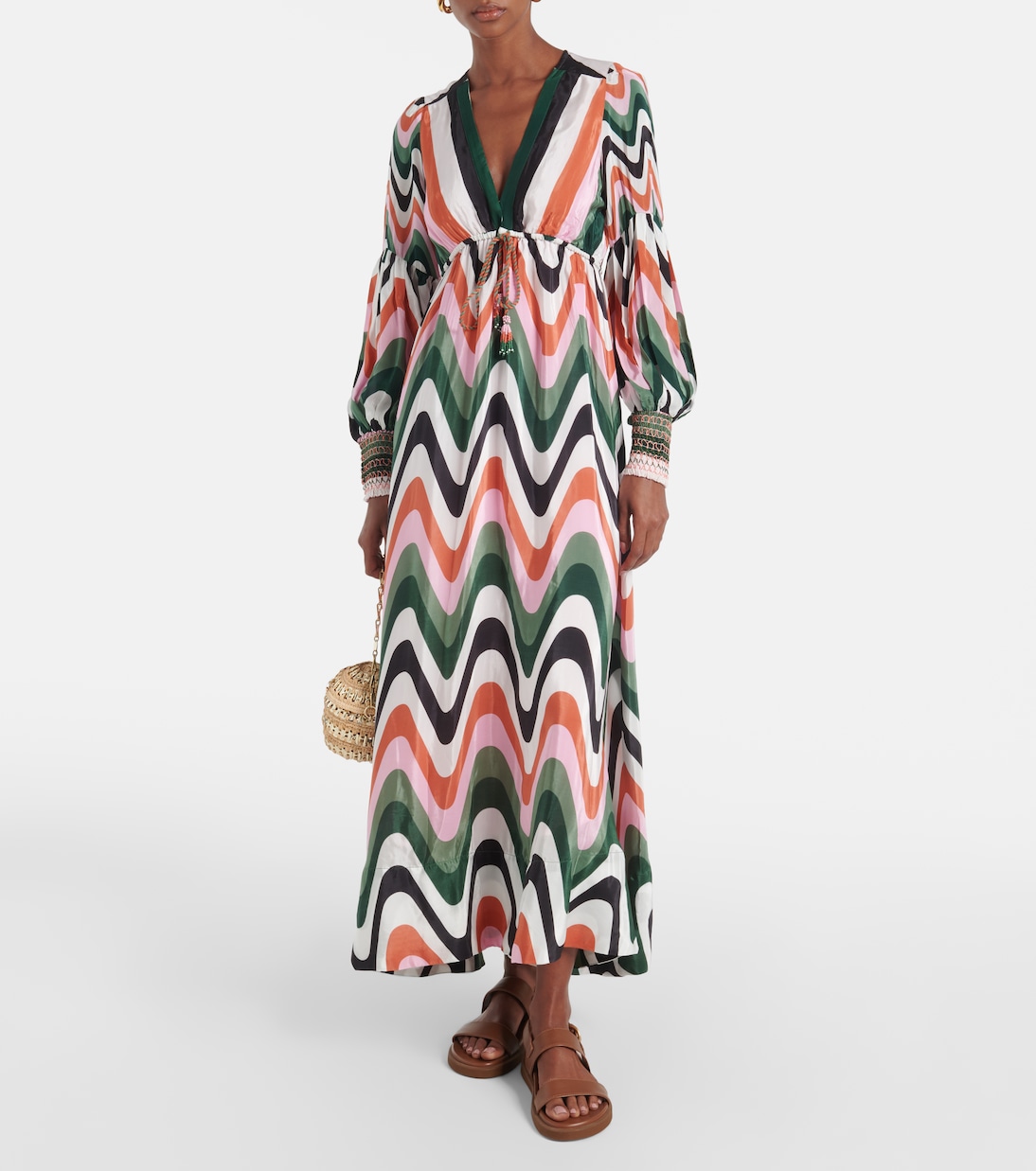 Country road spot print maxi dress hot sale