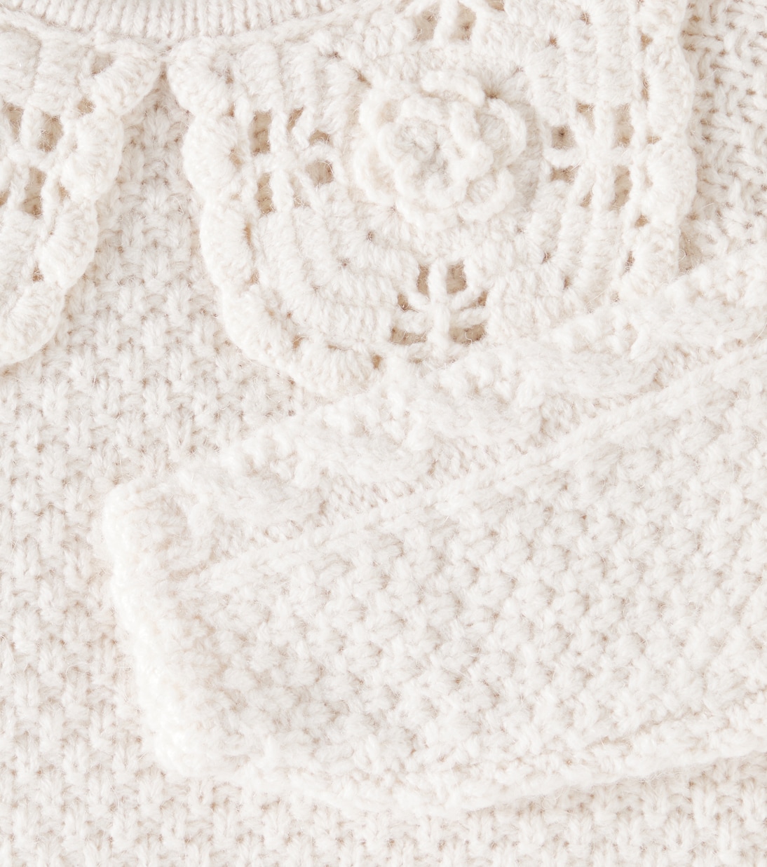Pullover Hilda aus Baumwolle mit Häkelstrick | Louise Misha