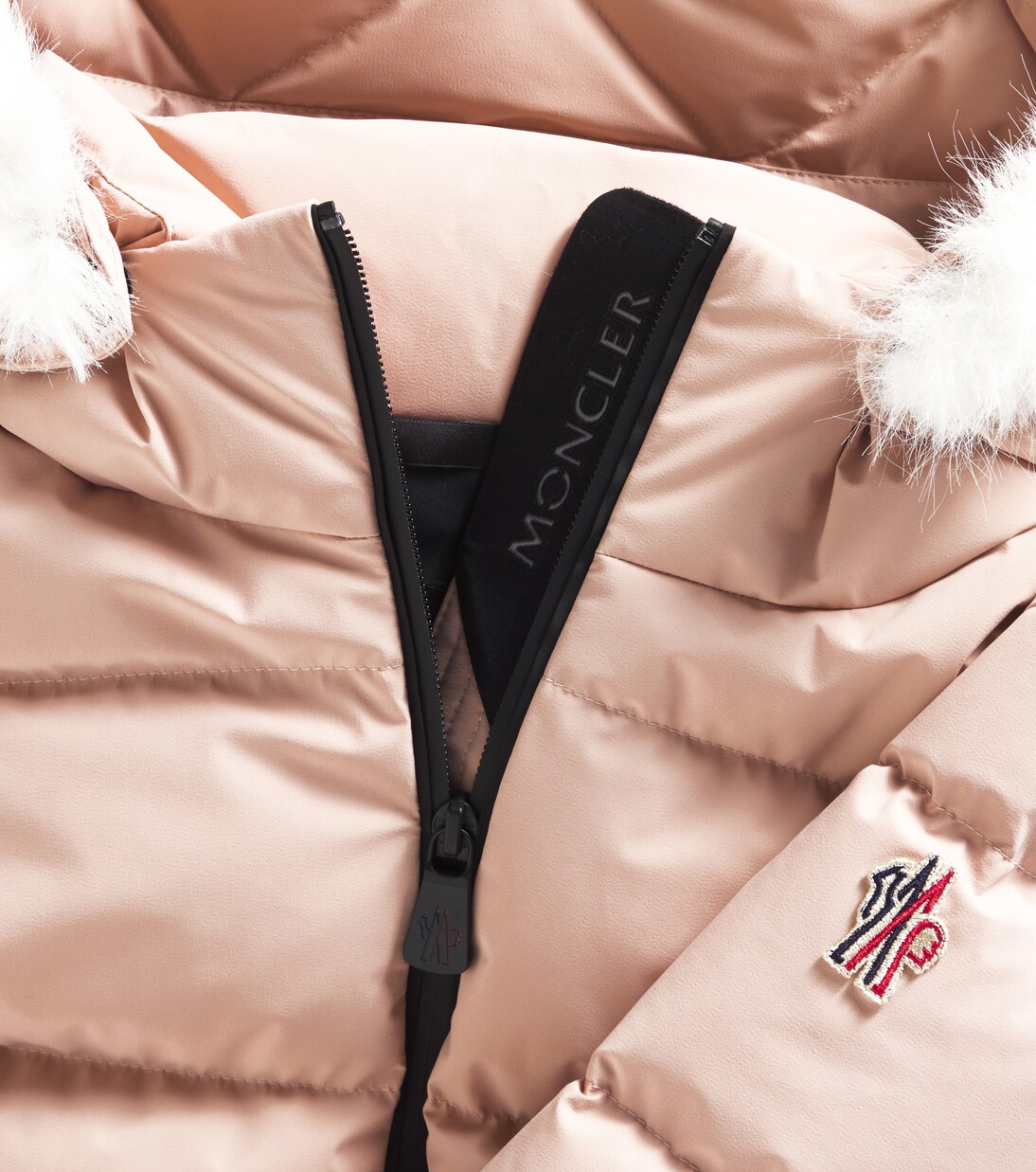 New Guyane faux fur-trimmed ski jacket | Moncler Grenoble Enfant