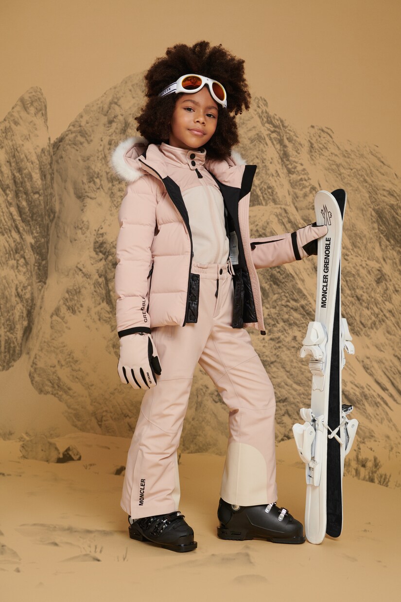 New Guyane faux fur-trimmed ski jacket | Moncler Grenoble Enfant