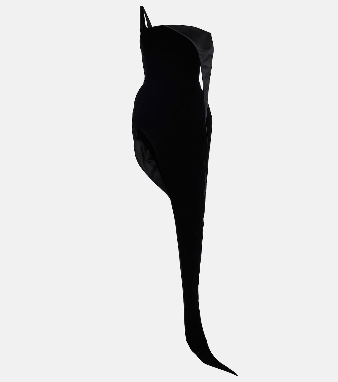 Minikleid Spiky aus Samt | Mugler