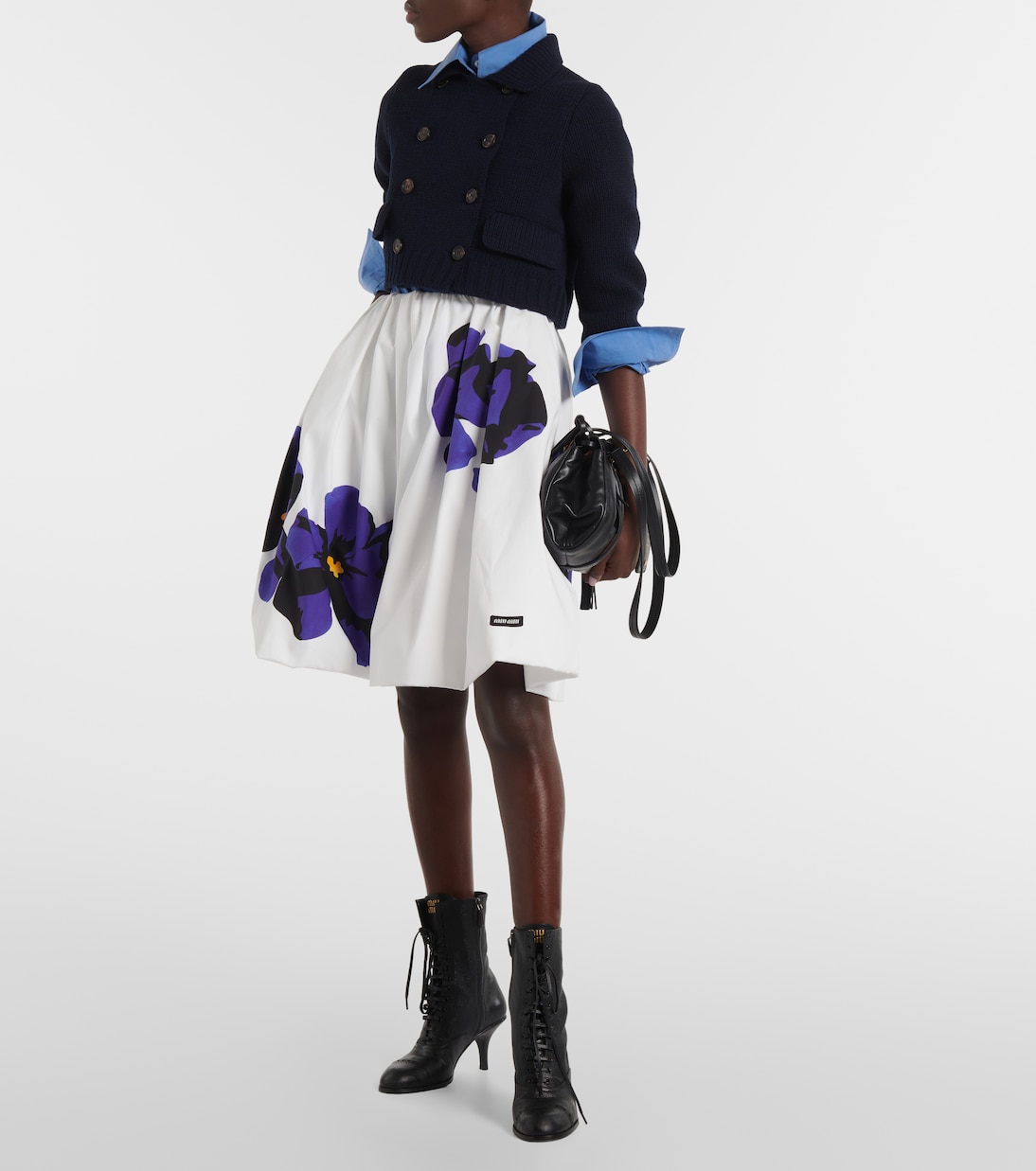 Bottines 75 en cuir | Miu Miu