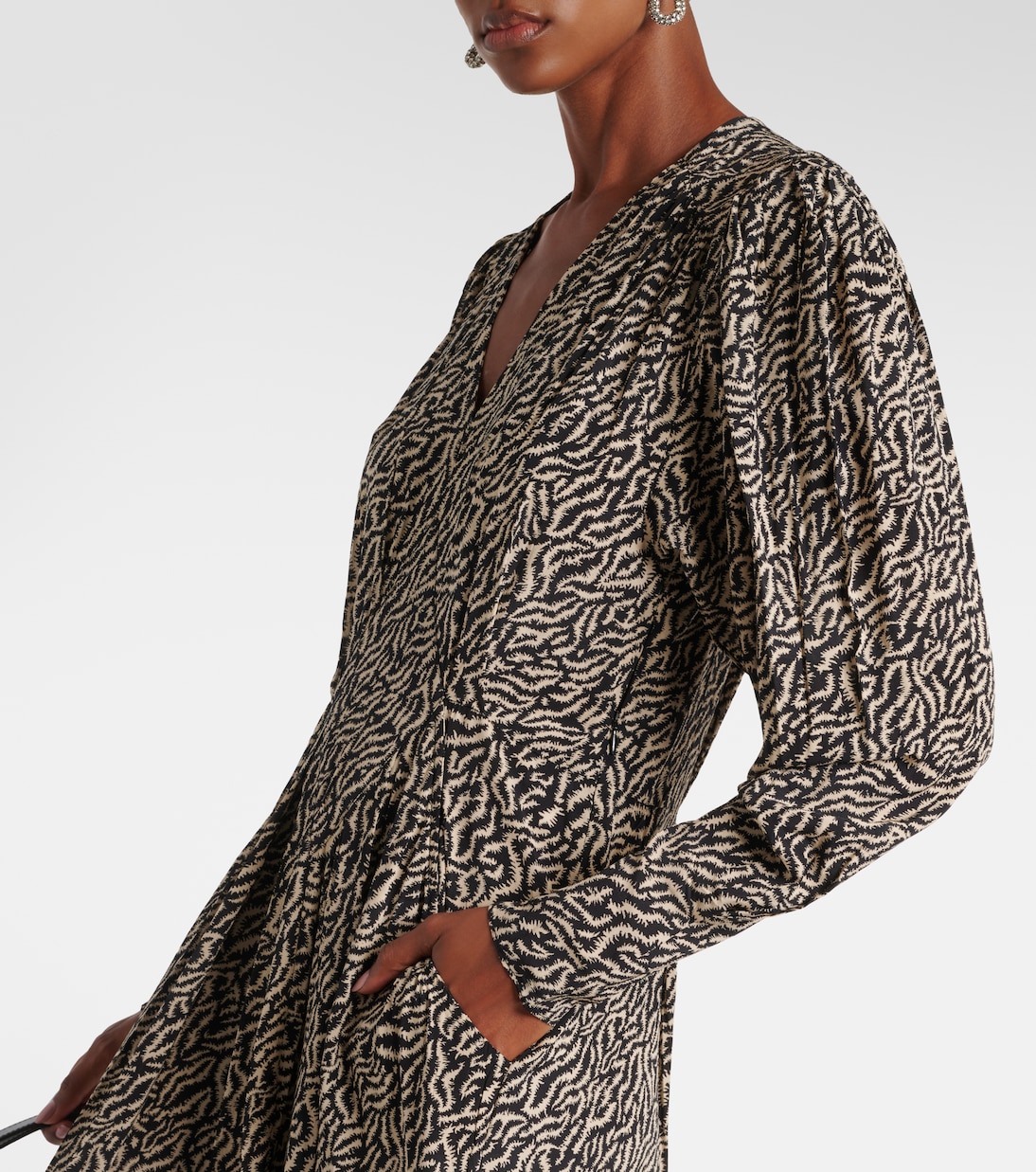 Bedrucktes Maxikleid Vonick aus Crêpe de Chine | Marant Etoile