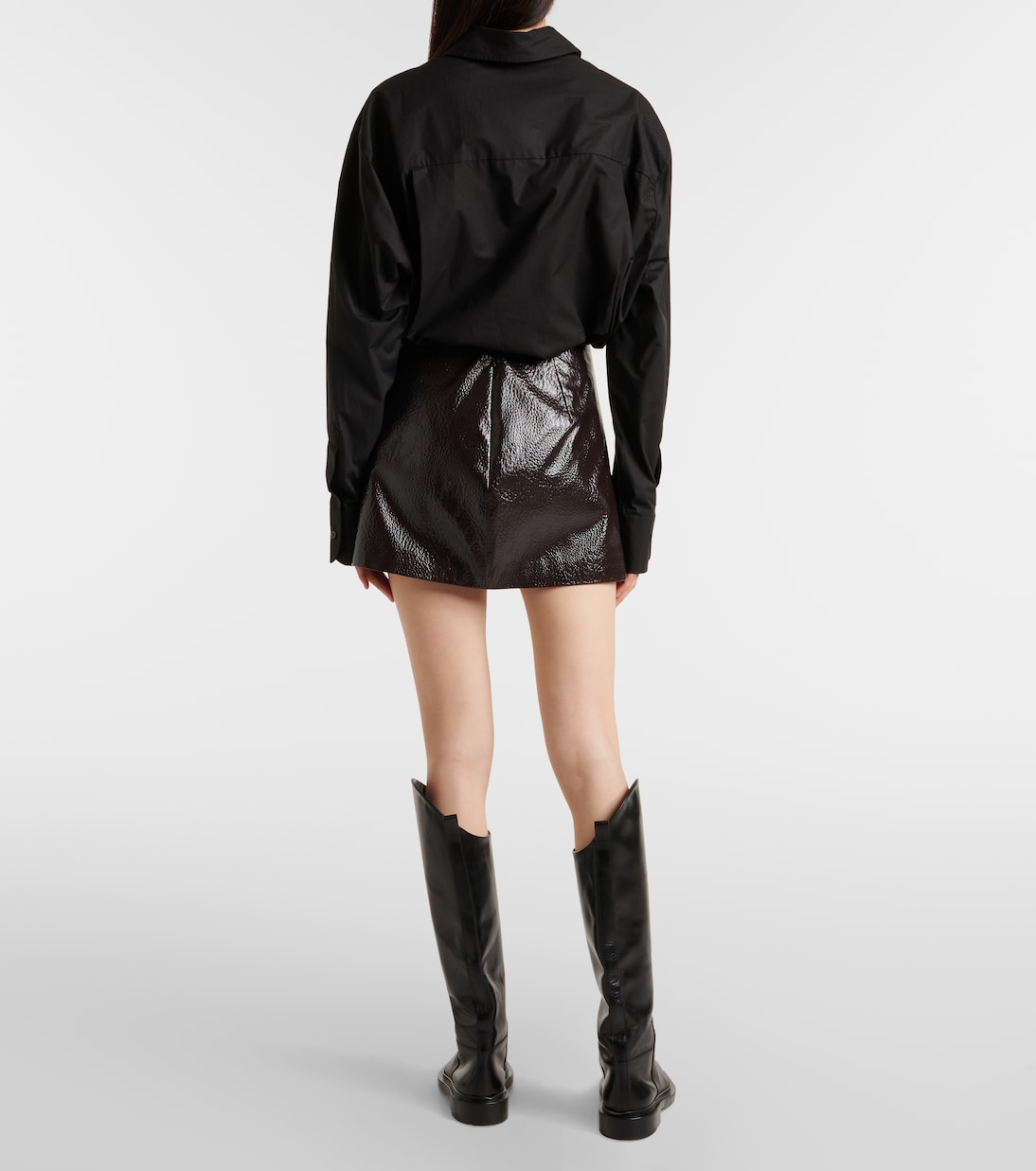Mini-jupe Mary en cuir synthétique | The Frankie Shop