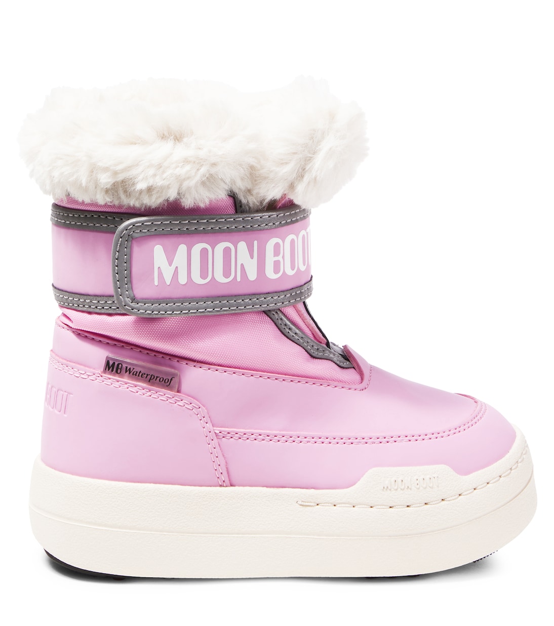 بوت ثلج مقلم بفرو صناعي Junior Park Strap | Moon Boot Kids