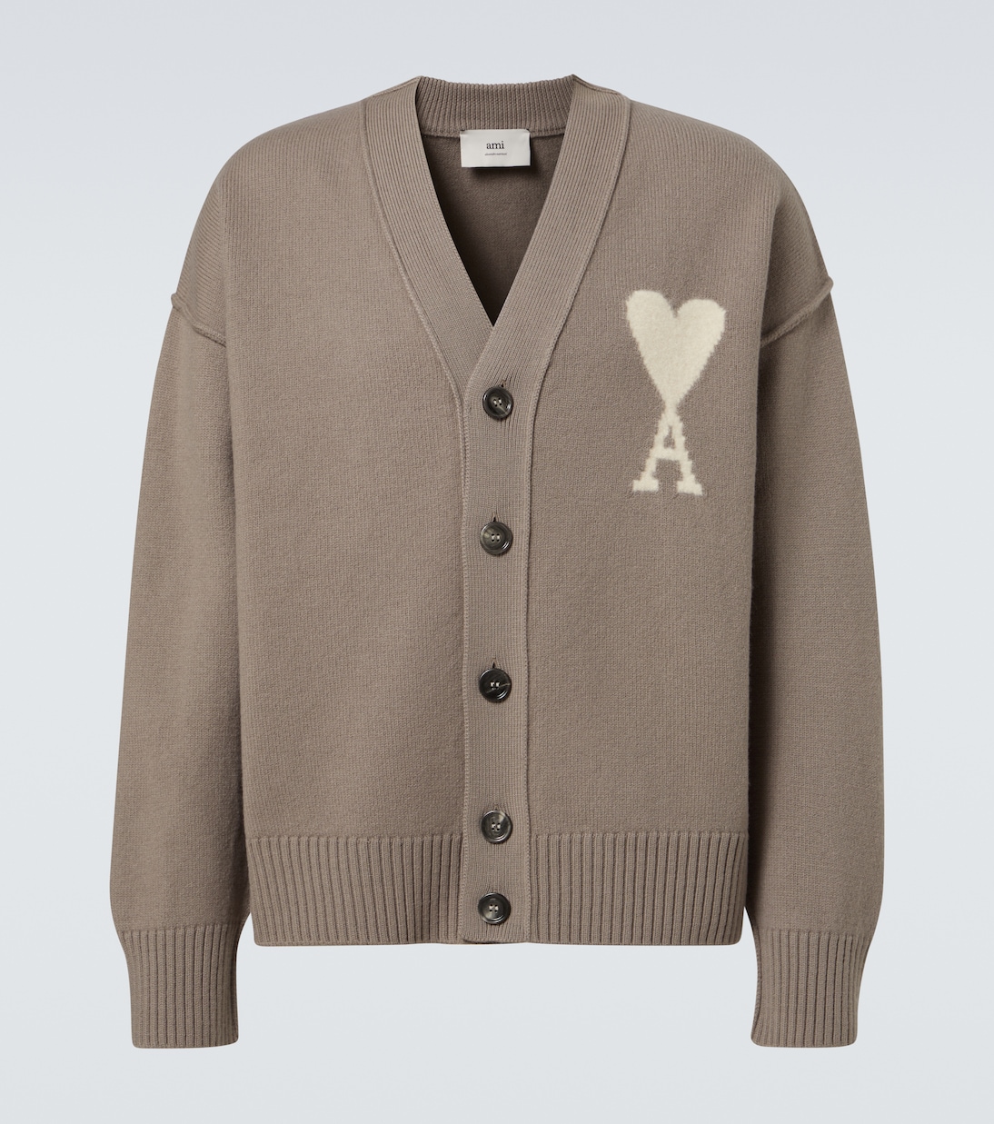 Ami De Cœur virgin wool cardigan | Ami Paris