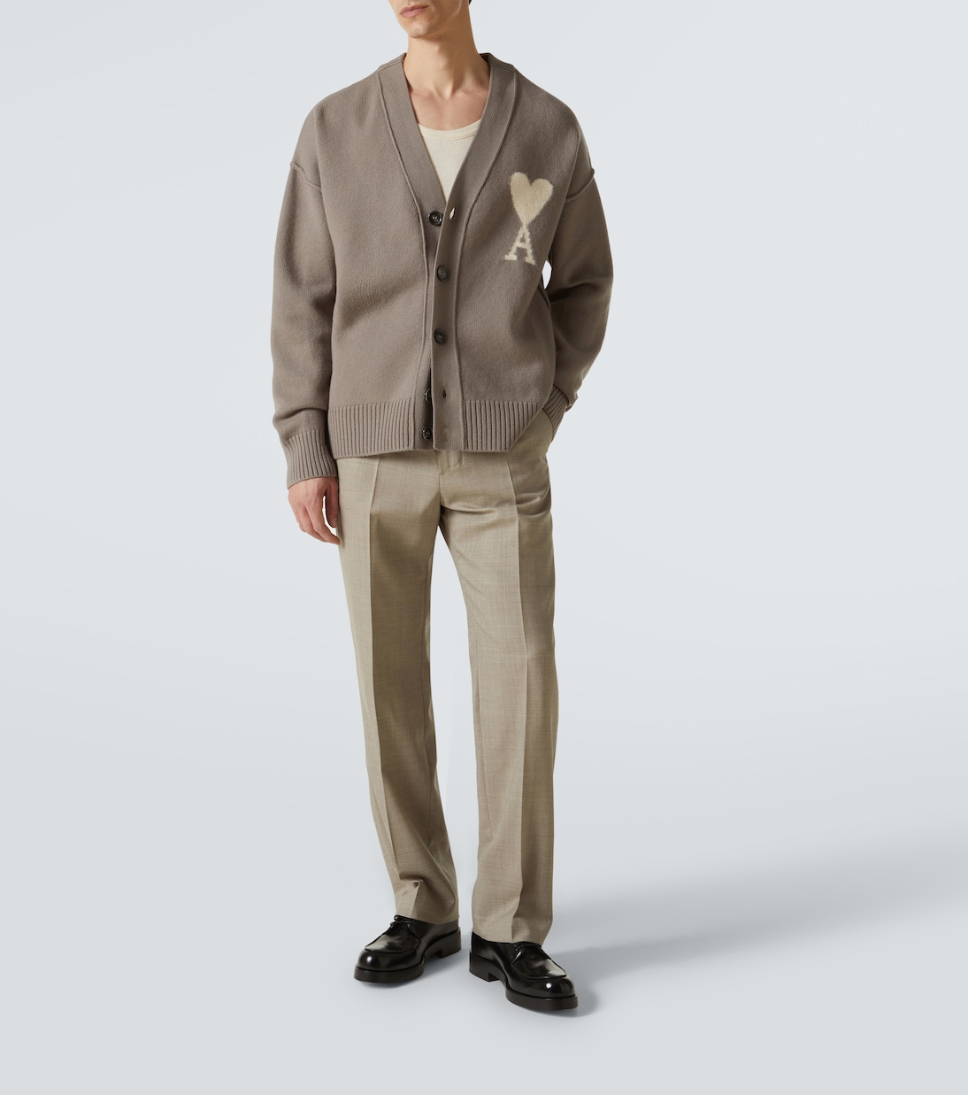 Ami De Cœur virgin wool cardigan | Ami Paris