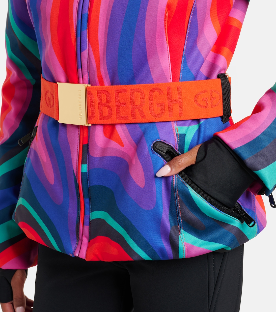 Muse faux fur-trimmed ski jacket | Goldbergh