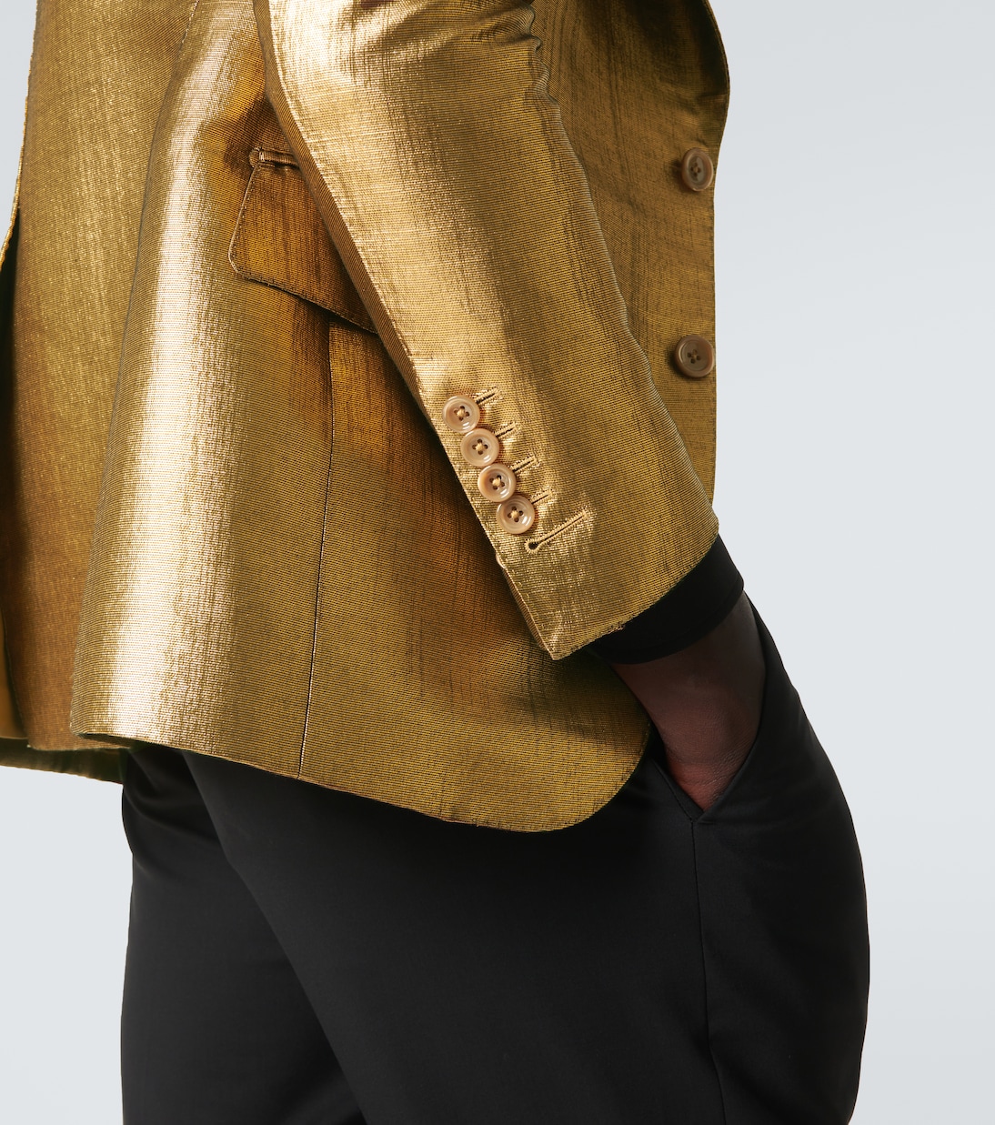 Dyllan metallic-effect coated canvas blazer | Tom Ford