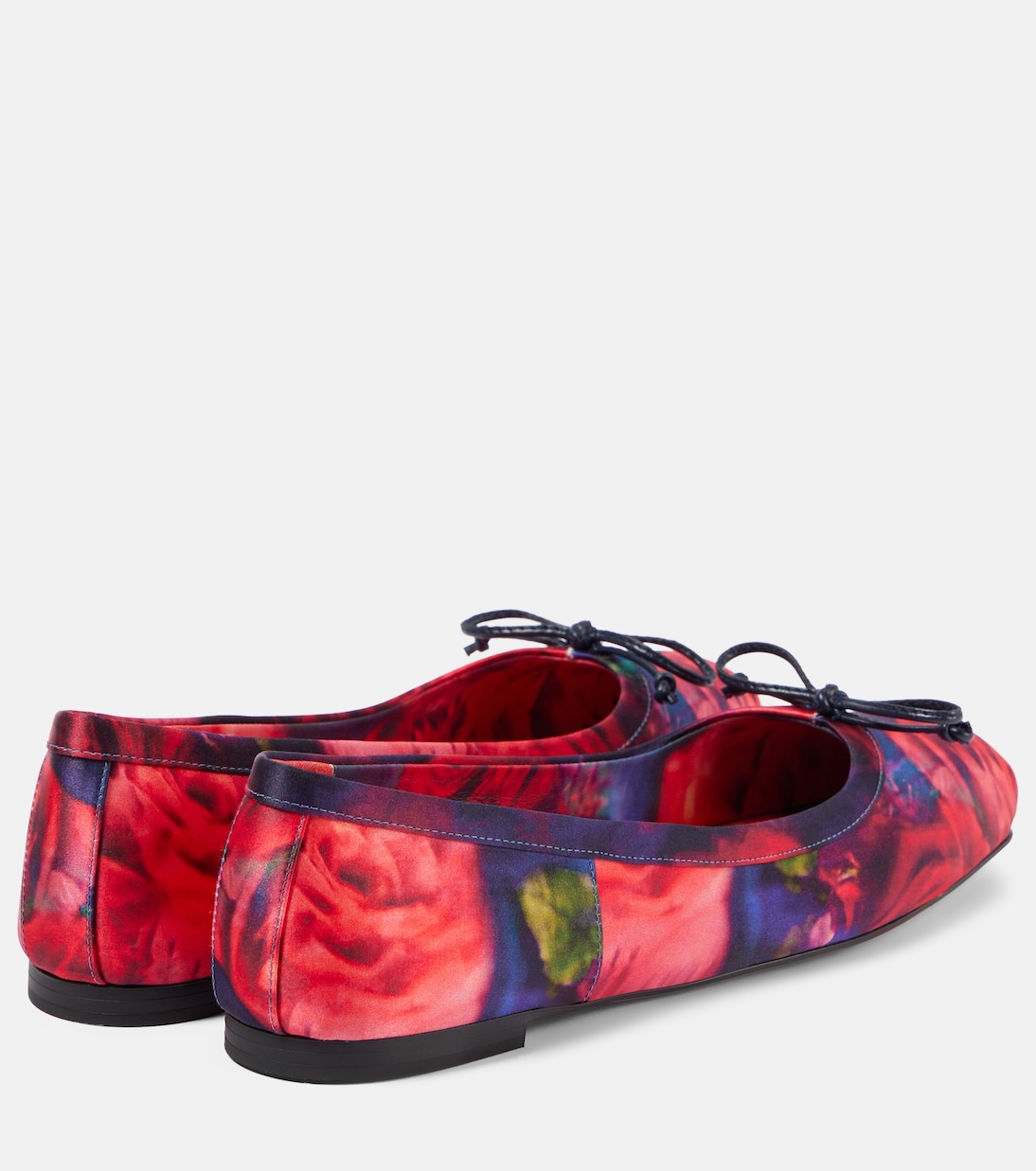 Ballerines Mamadrague en satin à fleurs | Christian Louboutin