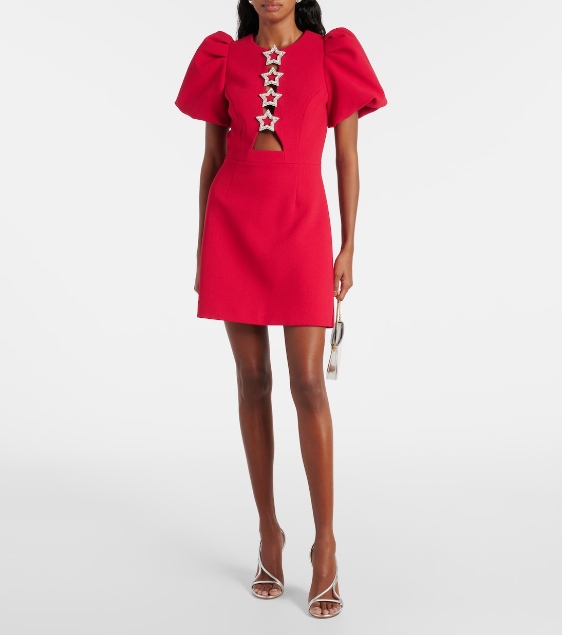 Akari puff-sleeve minidress | Rebecca Vallance