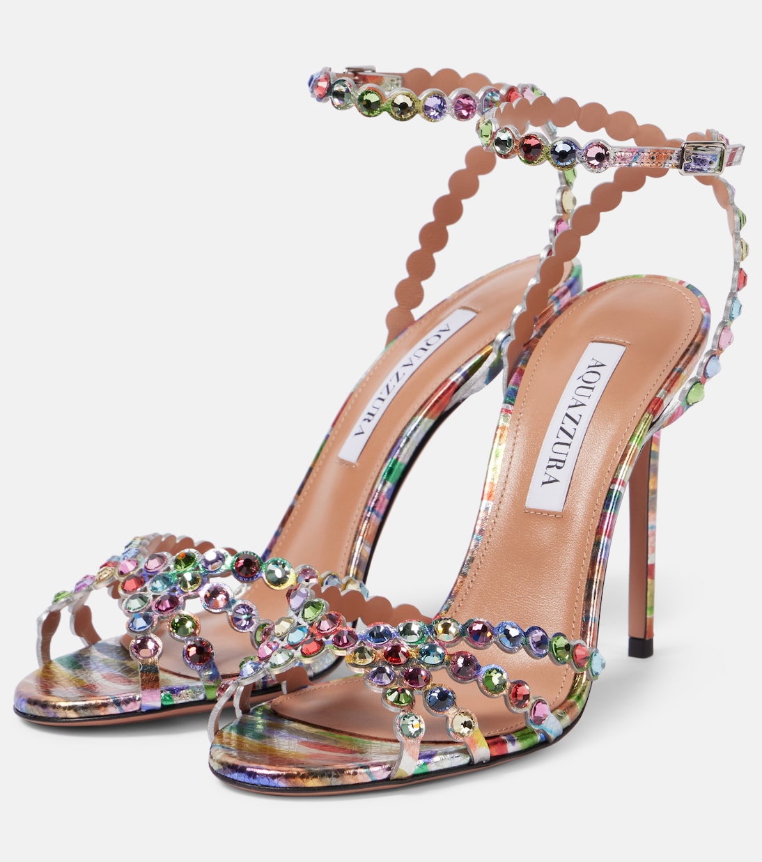 Tequila 105 embellished leather sandals | Aquazzura