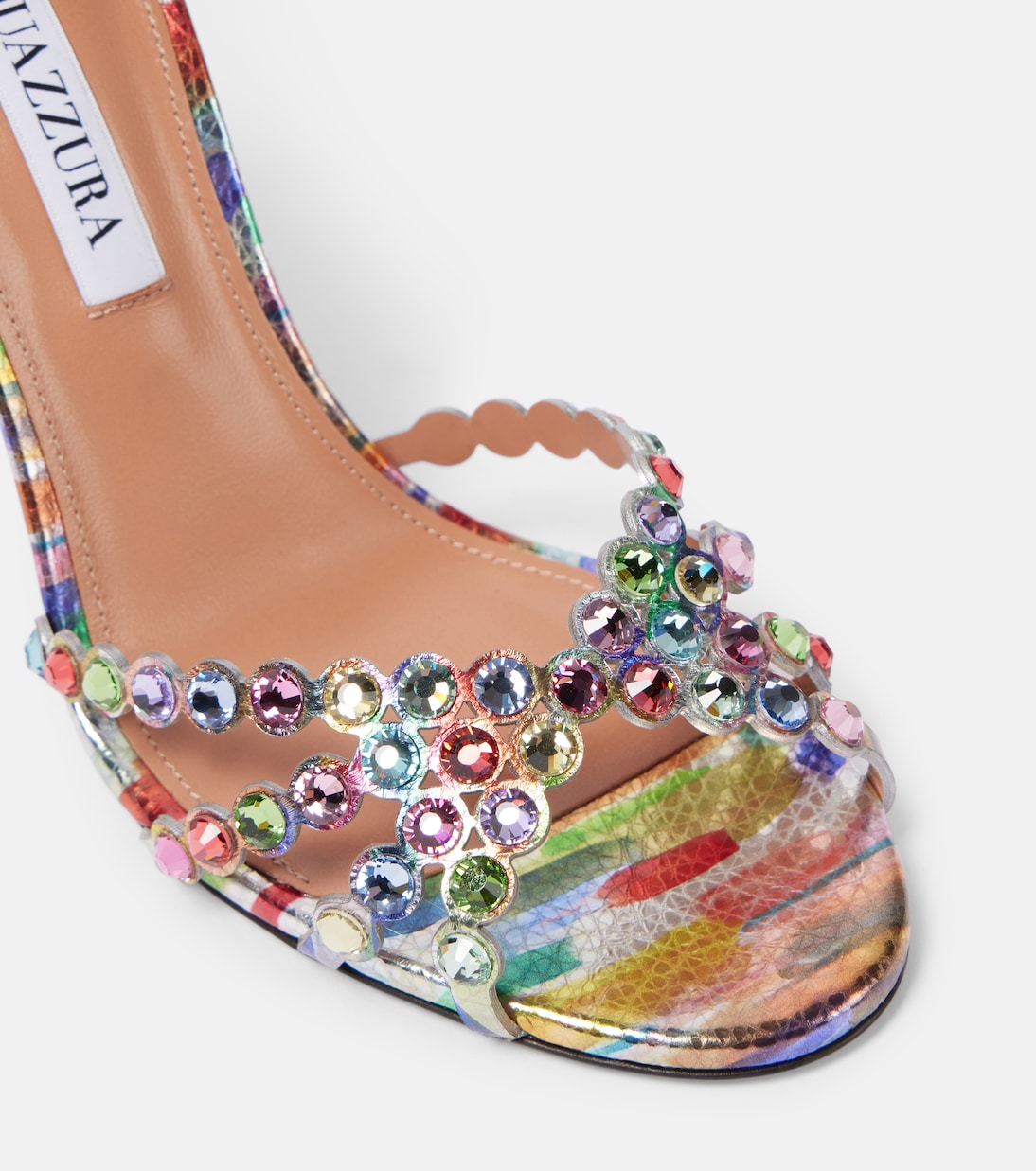 Tequila 105 embellished leather sandals | Aquazzura