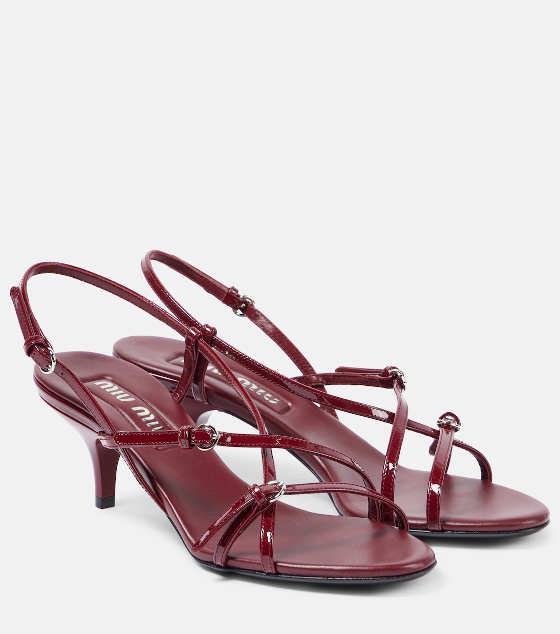 Sandali 55 in vernice | Miu Miu