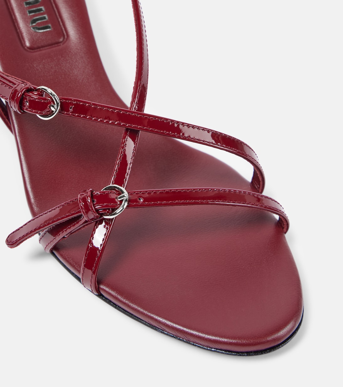 Sandali 55 in vernice | Miu Miu