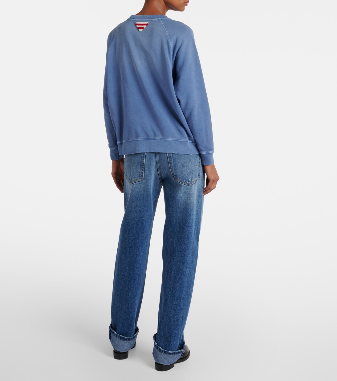 Felpa in jersey di cotone con logo | Prada