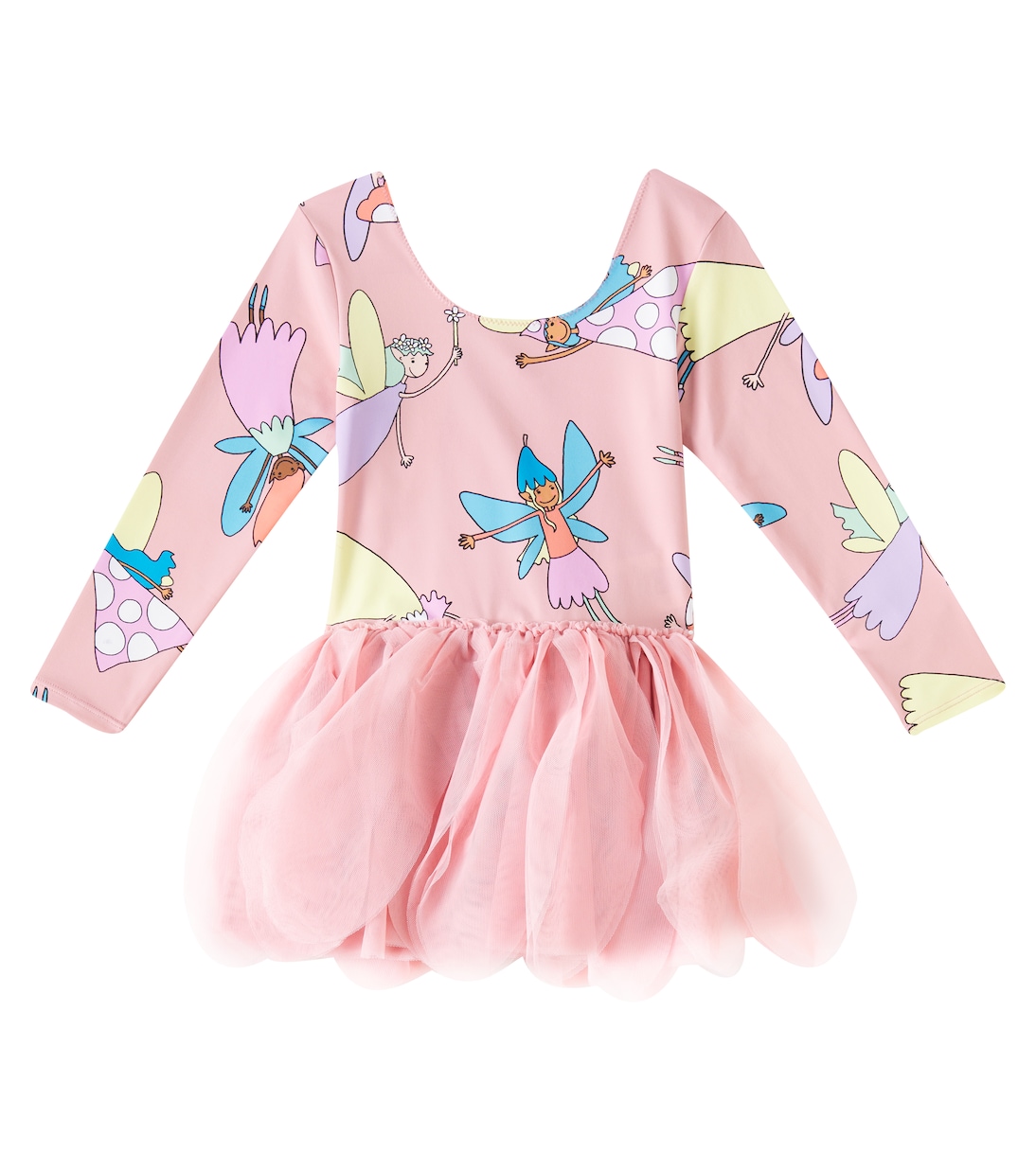 프린트 튤 저지 드레스 | Stella McCartney Kids