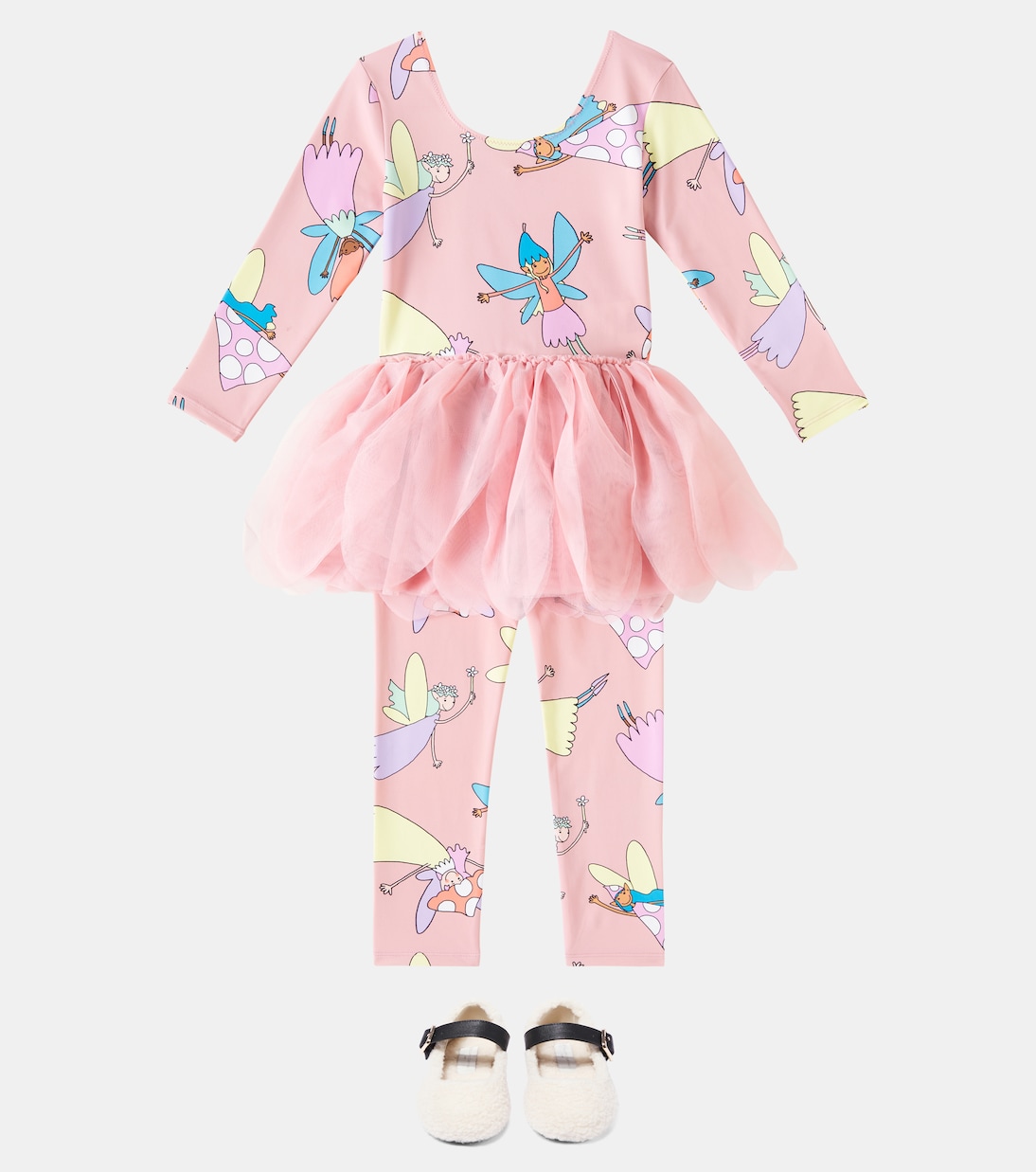 프린트 튤 저지 드레스 | Stella McCartney Kids