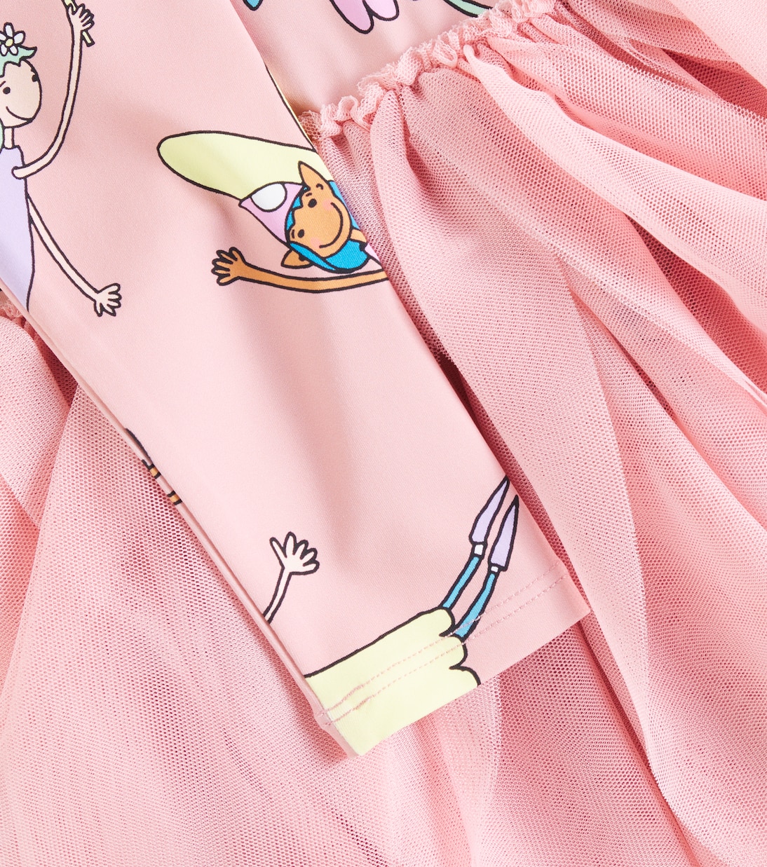 프린트 튤 저지 드레스 | Stella McCartney Kids