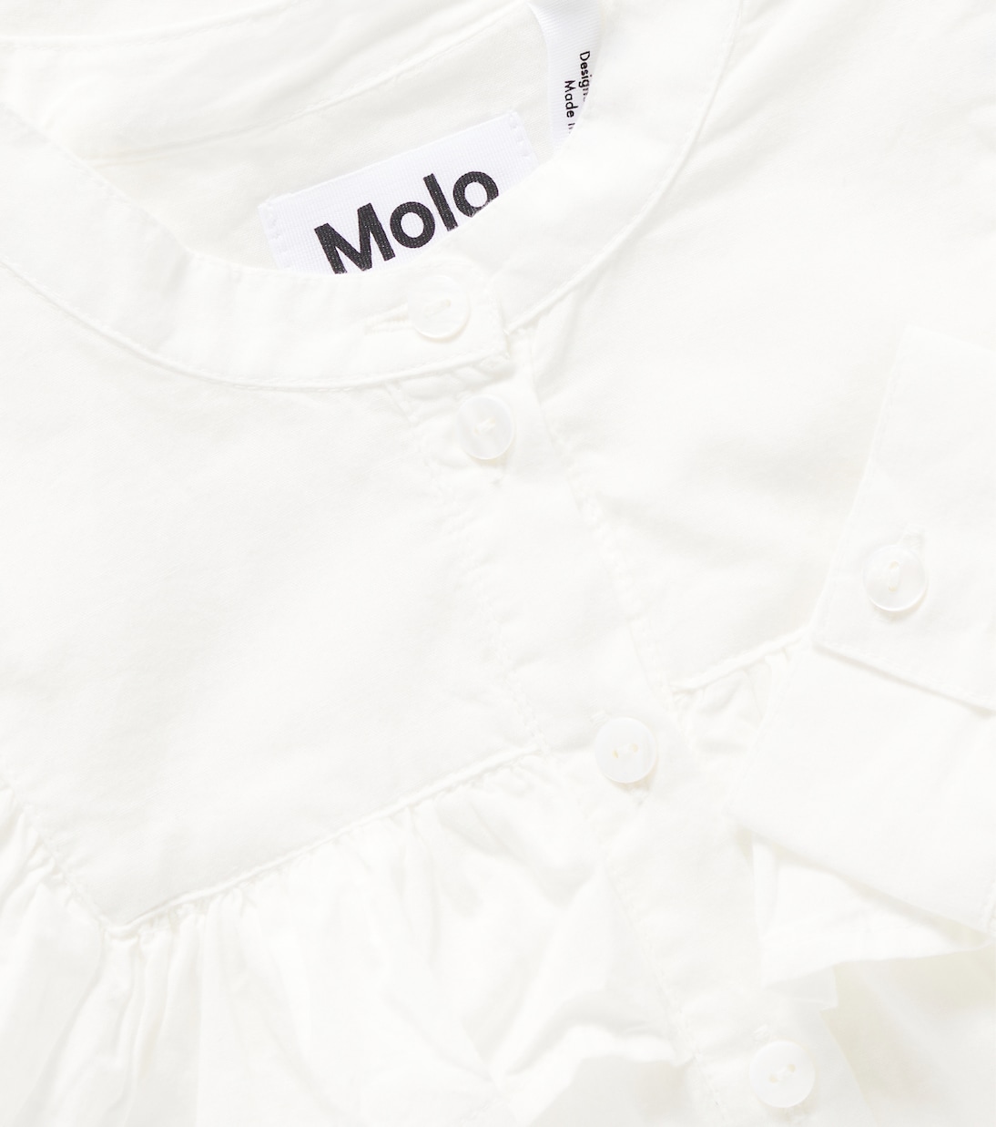 Camicia Rozetta in cotone con volant | Molo