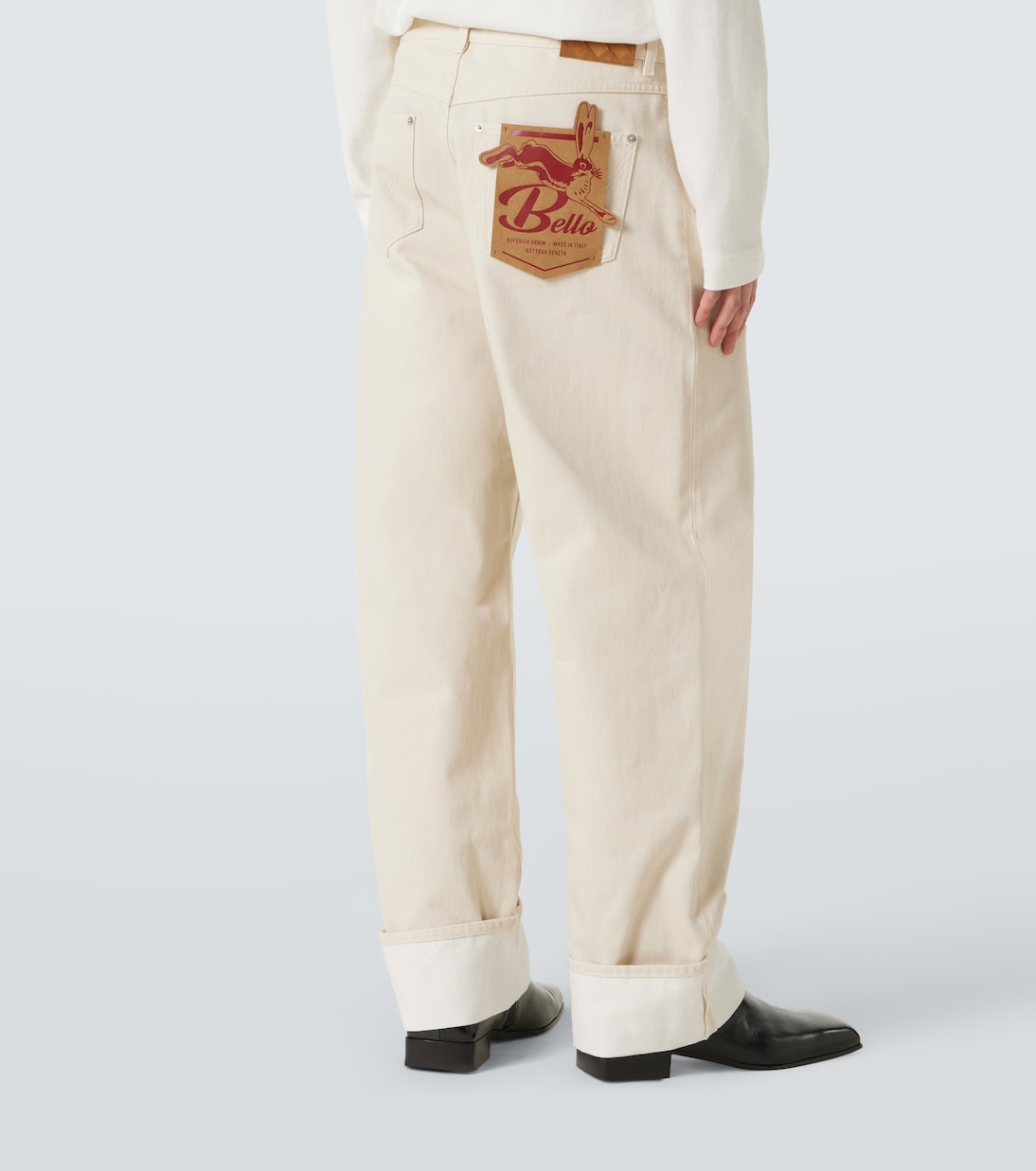Jeans anchos con parche | Bottega Veneta