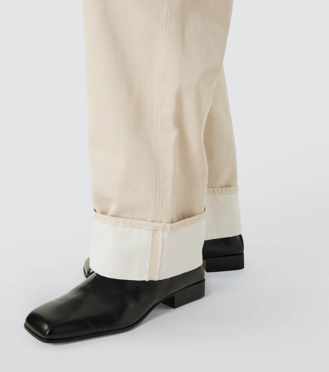 Jeans anchos con parche | Bottega Veneta
