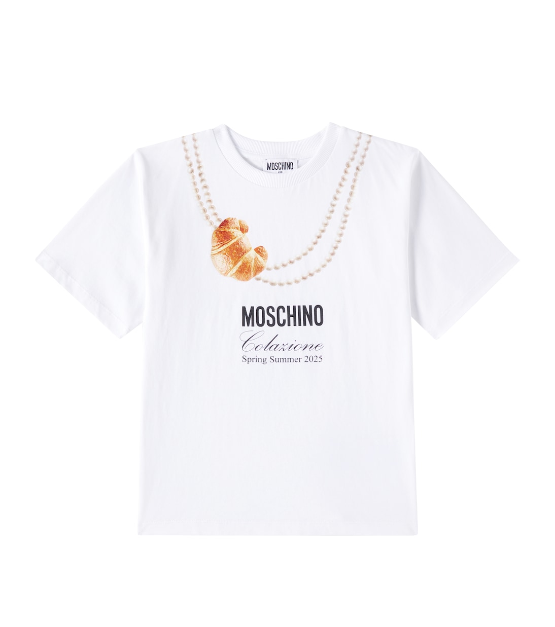 Camiseta en jersey de algodón estampada | Moschino Kids