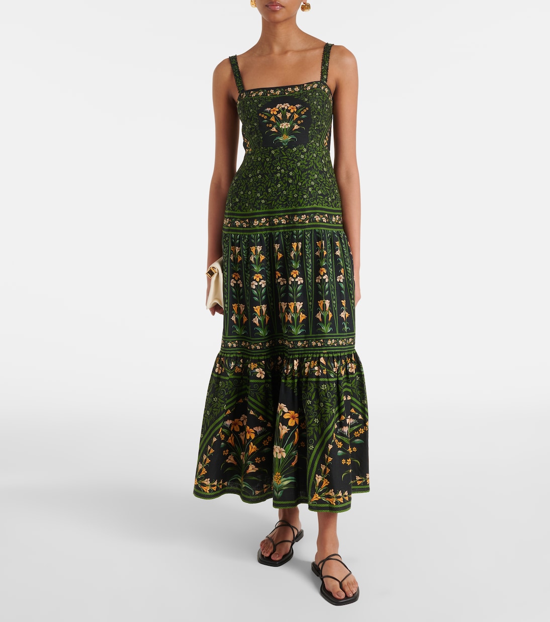 Robe longue Flowers Arch en coton | Farm Rio