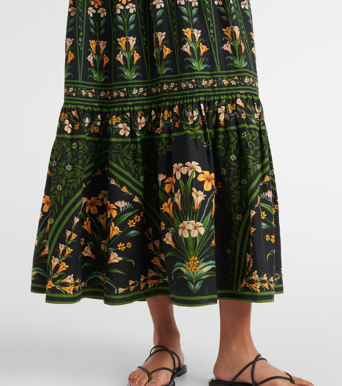 Robe longue Flowers Arch en coton | Farm Rio