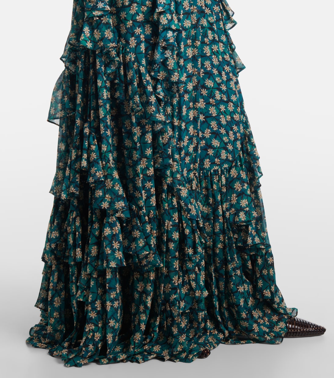 Abito lungo Florella in georgette | Ulla Johnson