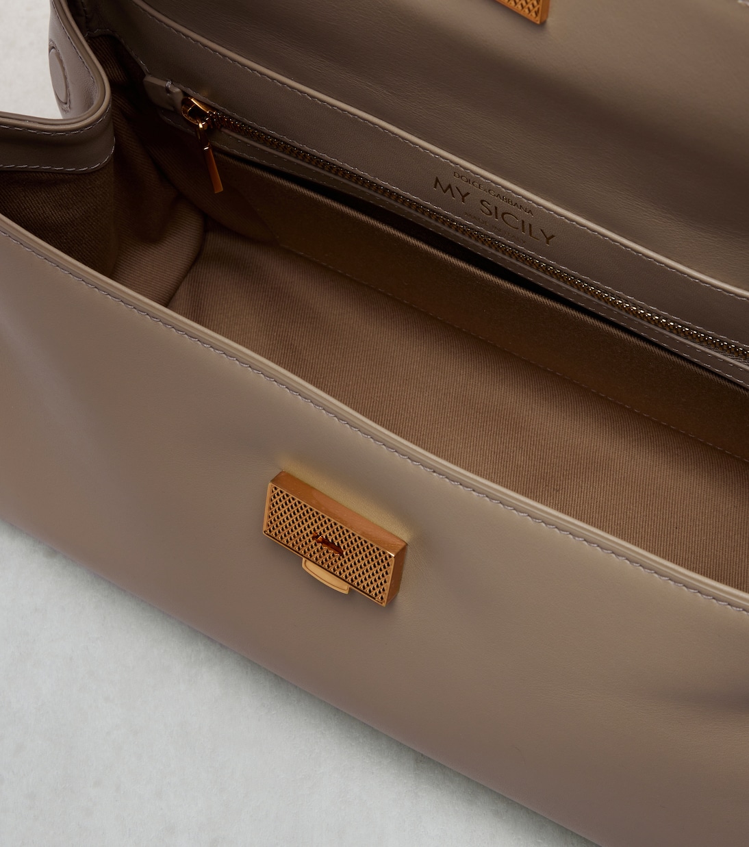 Tote Sicily Small aus Leder | Dolce&Gabbana