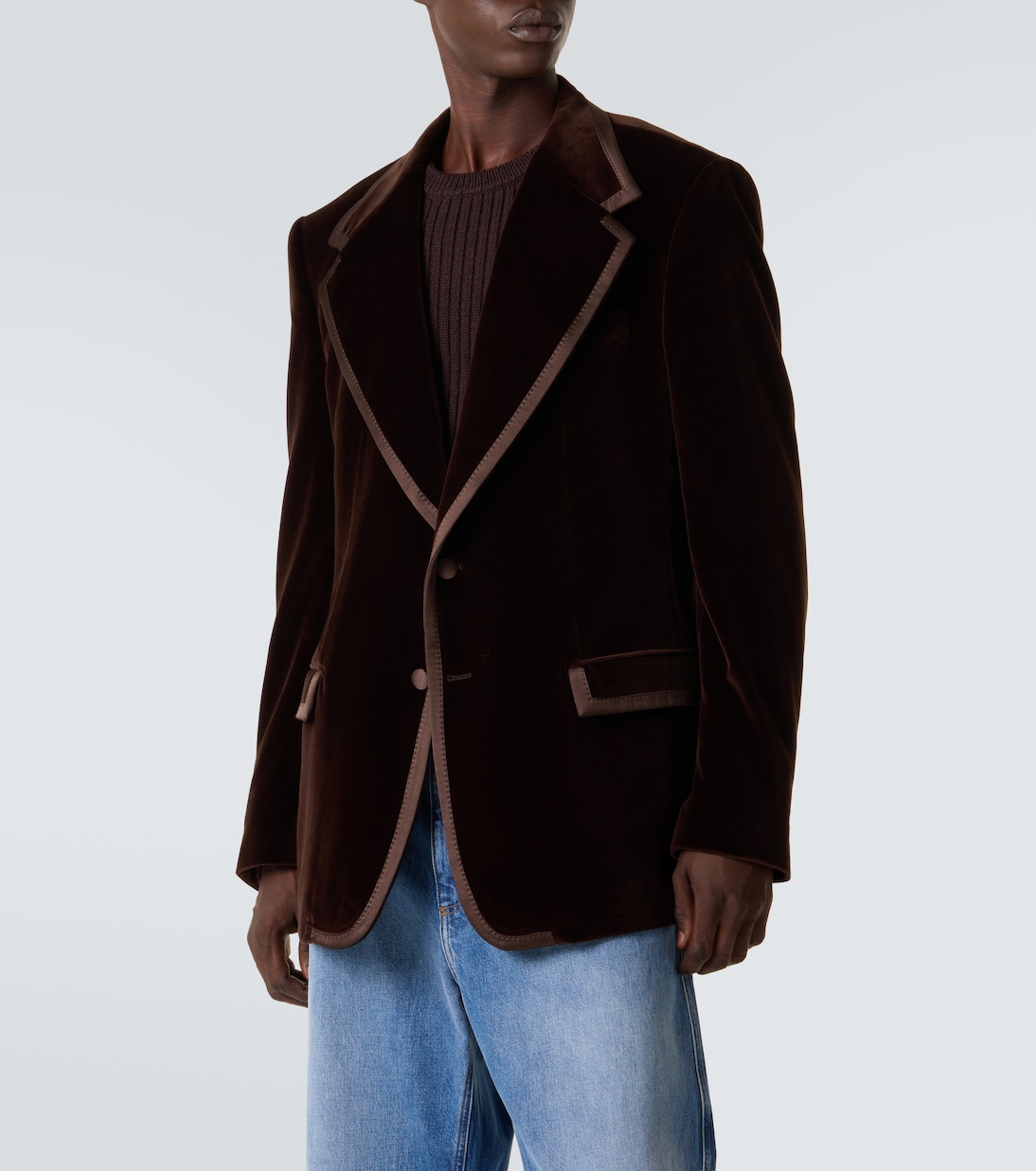 Cotton and silk velvet blazer | Dolce&Gabbana