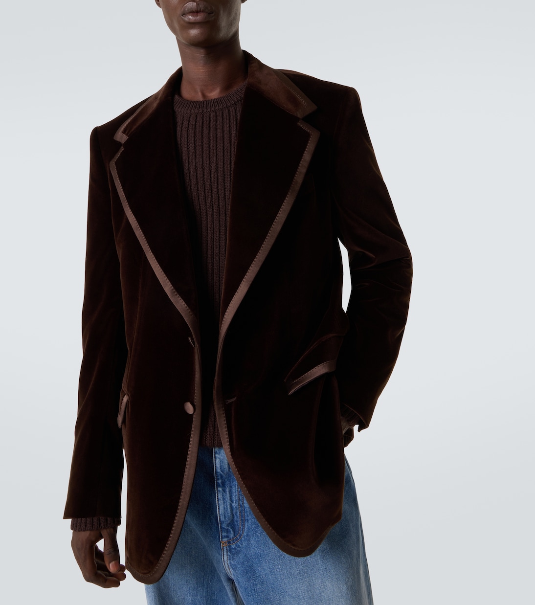 Cotton and silk velvet blazer | Dolce&Gabbana