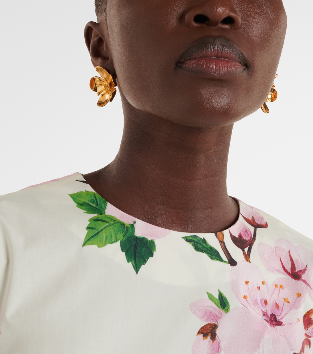 أقراط للأذن Cherry Blossom Small  | Oscar de la Renta
