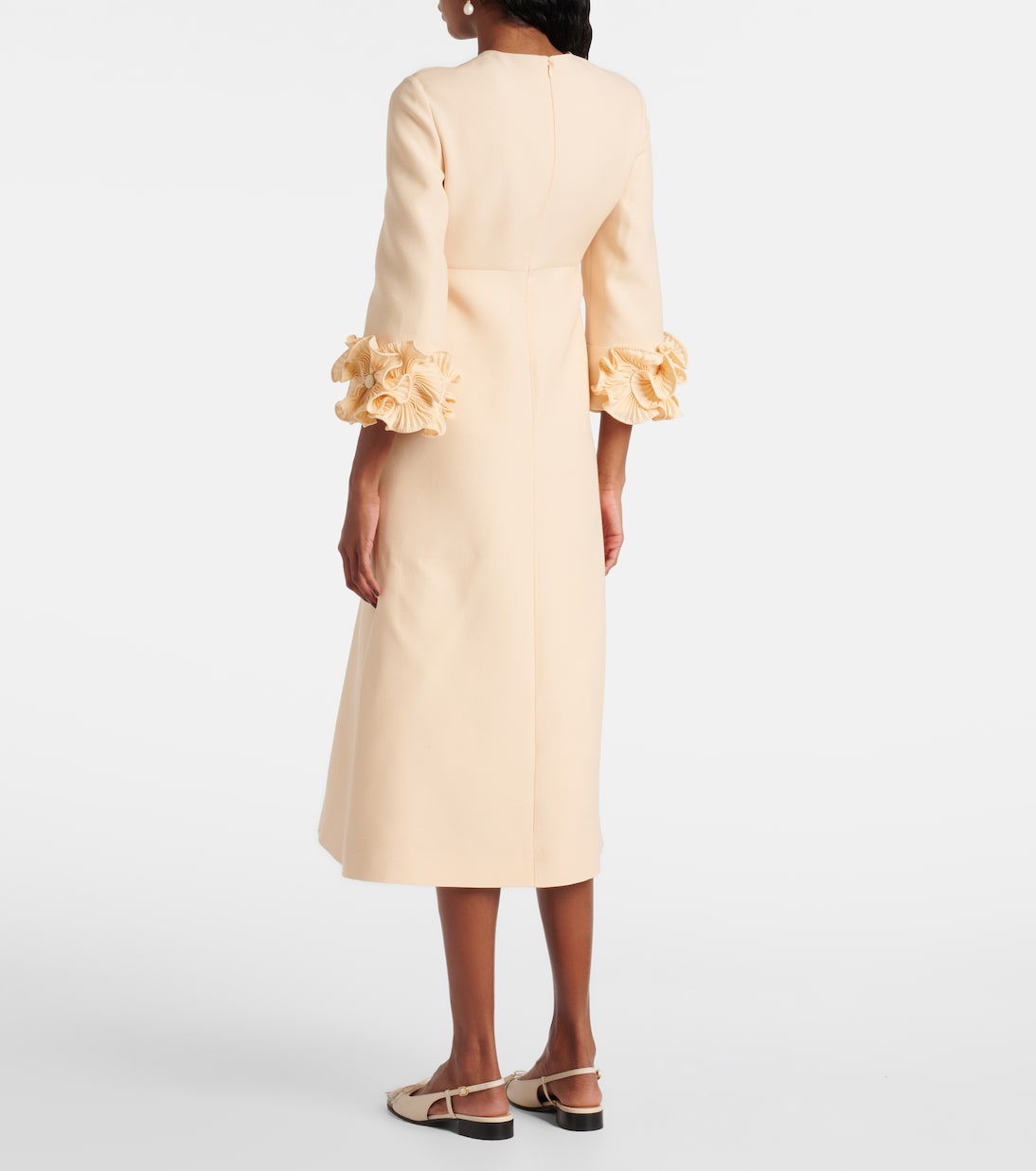 Ruffled Crêpe Couture midi dress | Valentino