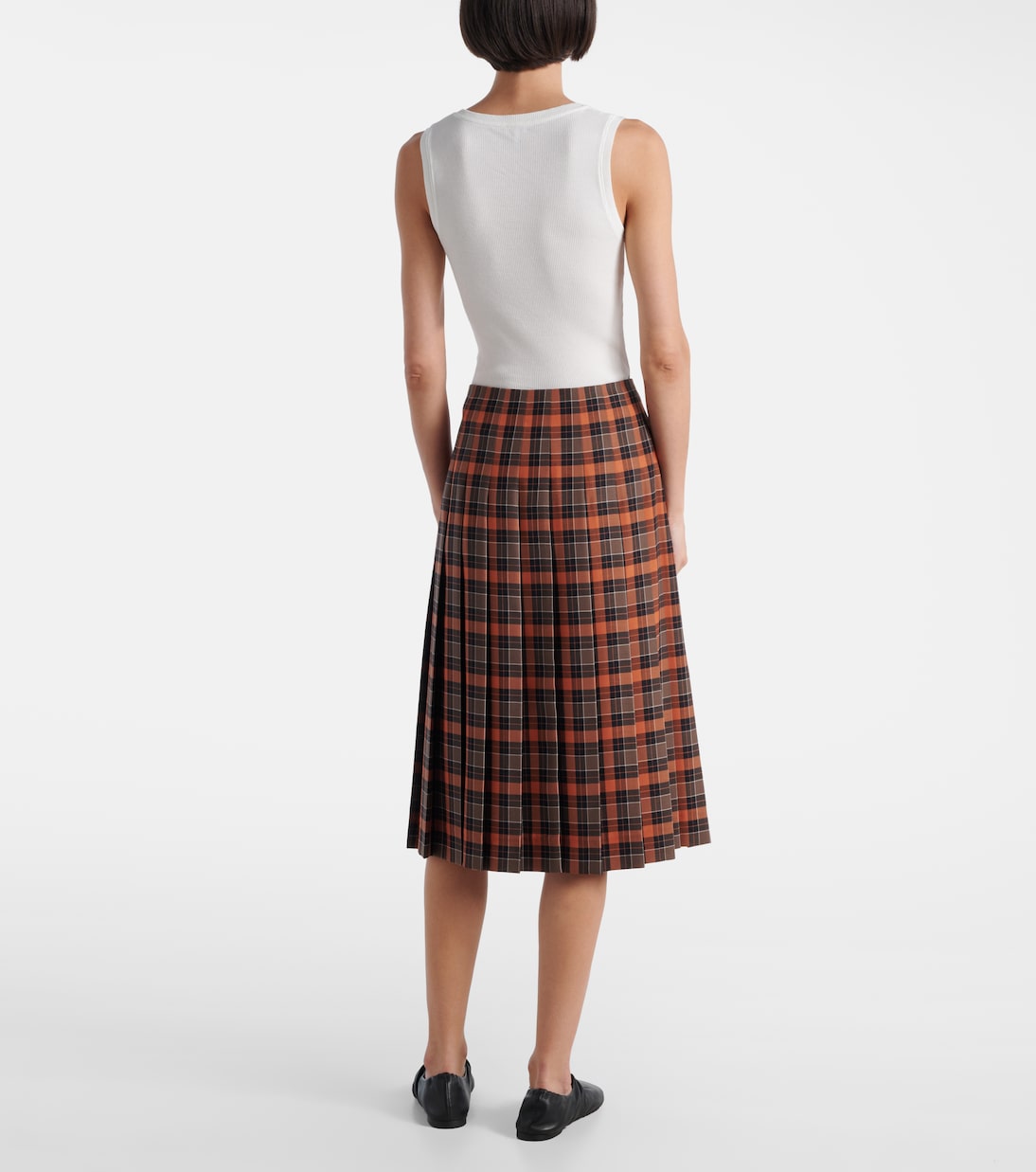 Plaid wrap skirt | Loewe