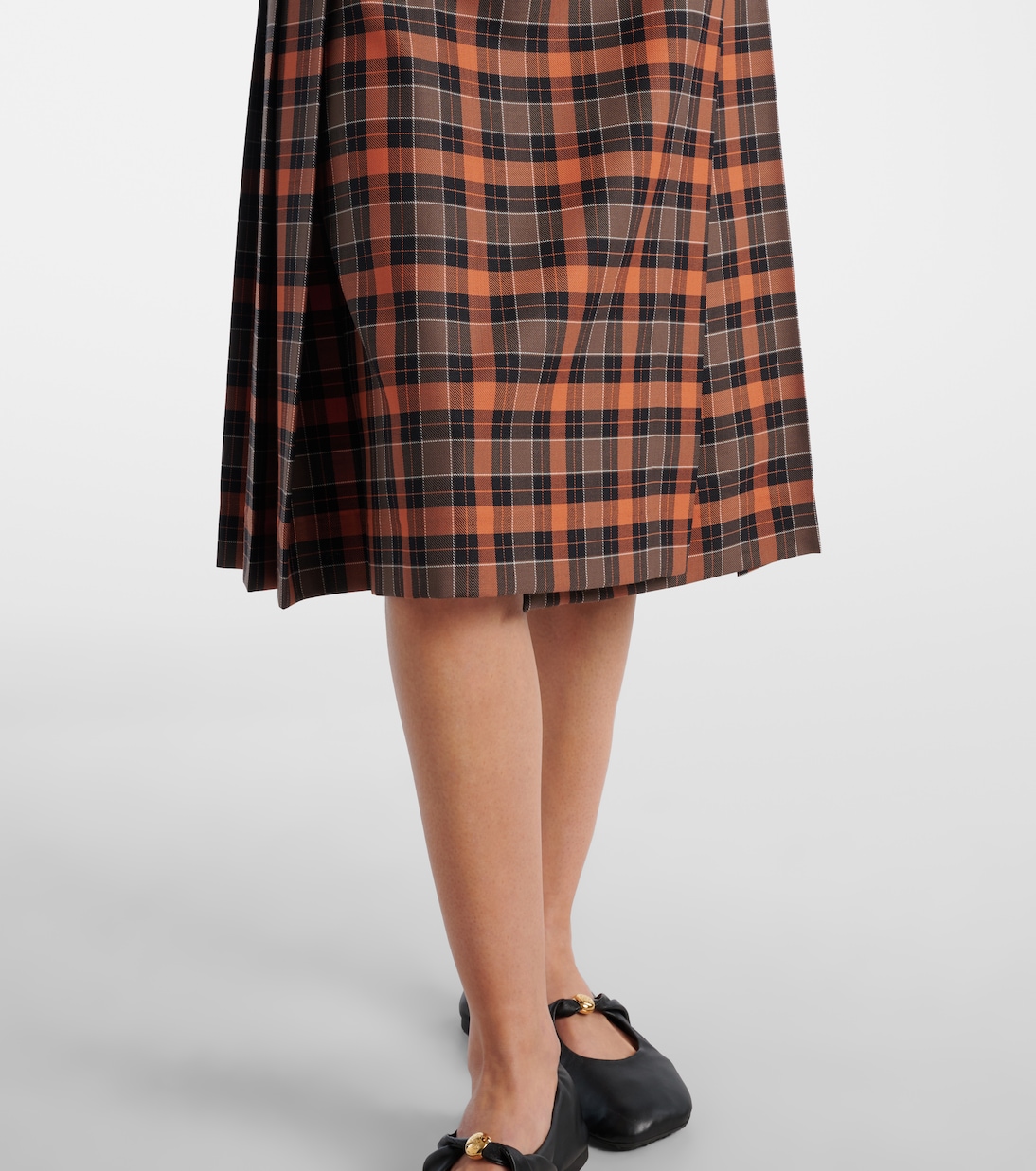 Plaid wrap skirt | Loewe