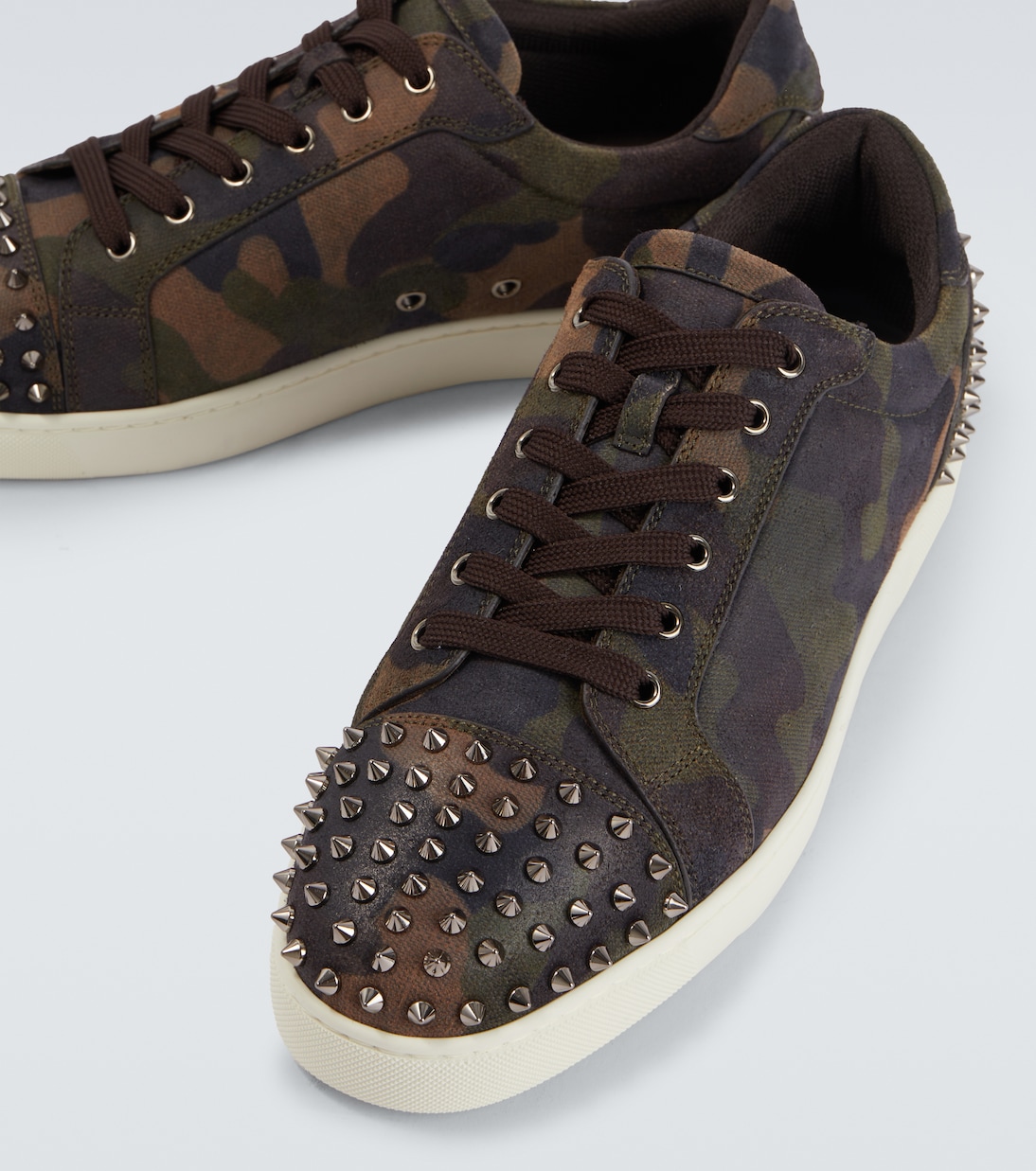 Seavaste camouflage spiked suede sneakers | Christian Louboutin