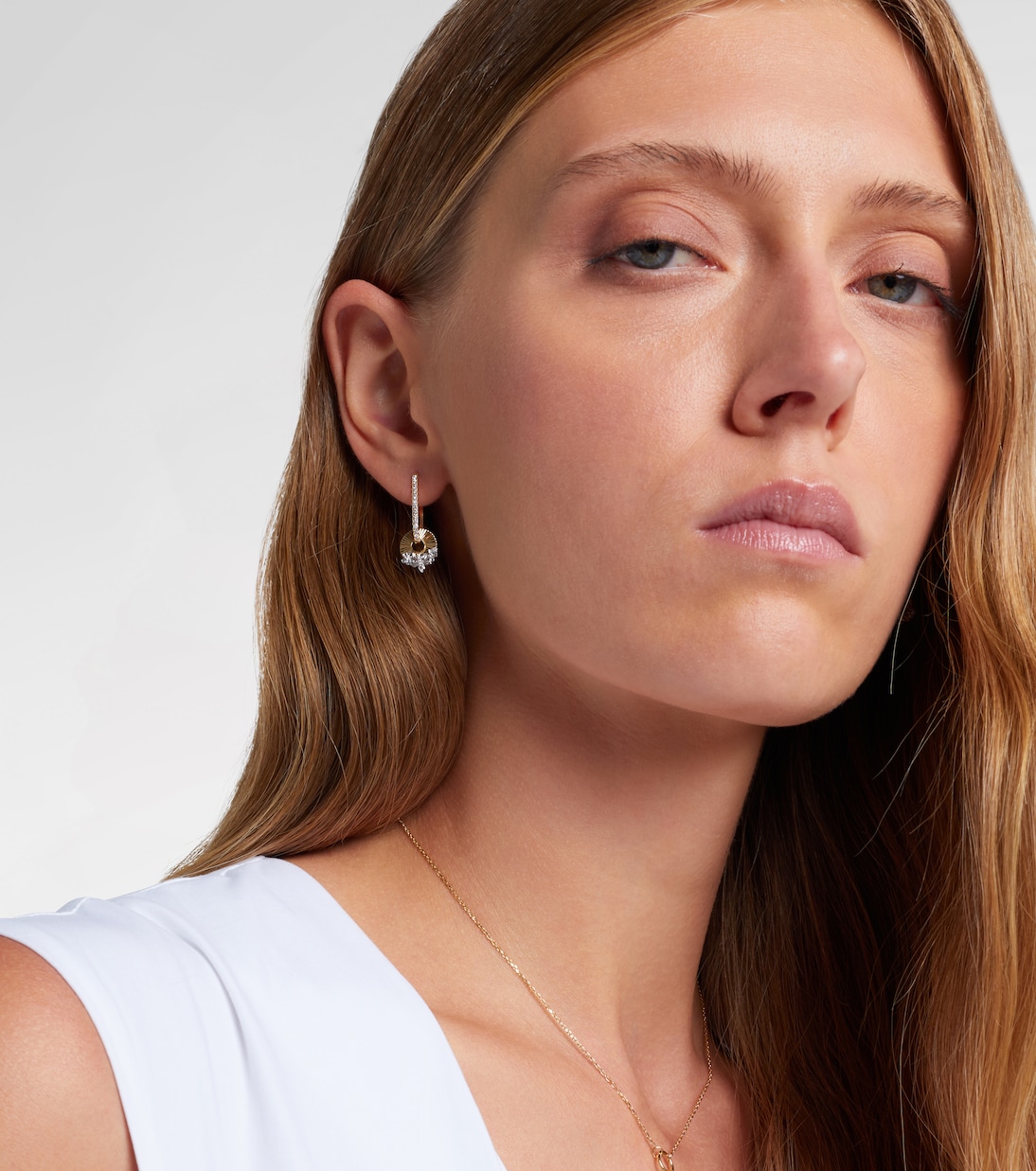 Boucle d’oreille unique en or 18 ct et diamants | FoundRae