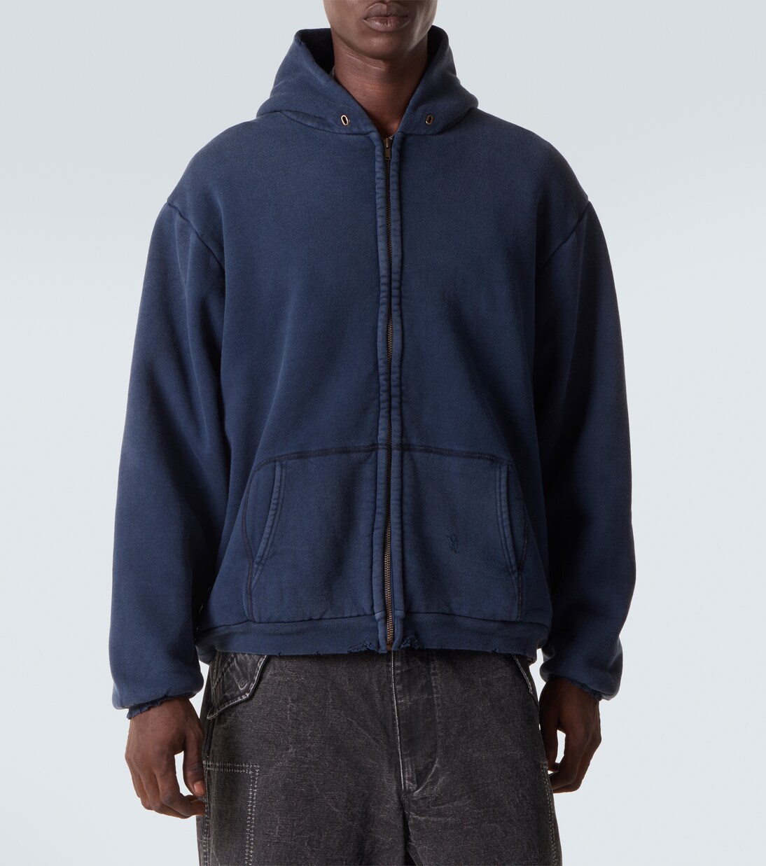 Vintage cotton zip-up hoodie | A.Presse
