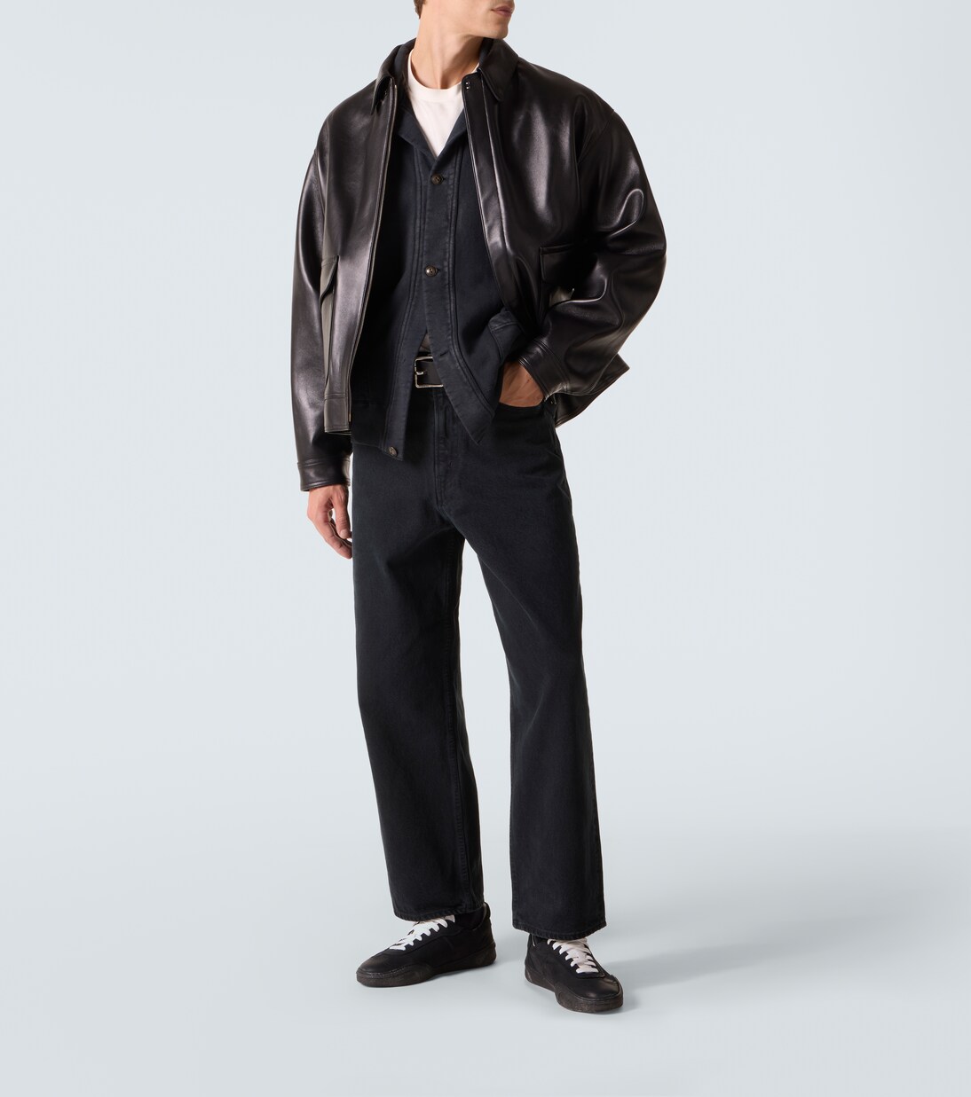High-rise wide-leg jeans | A.Presse