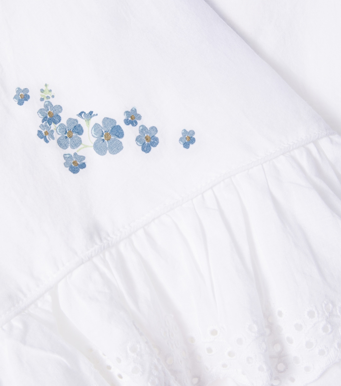Floral ruffled cotton top | Konges Sløjd